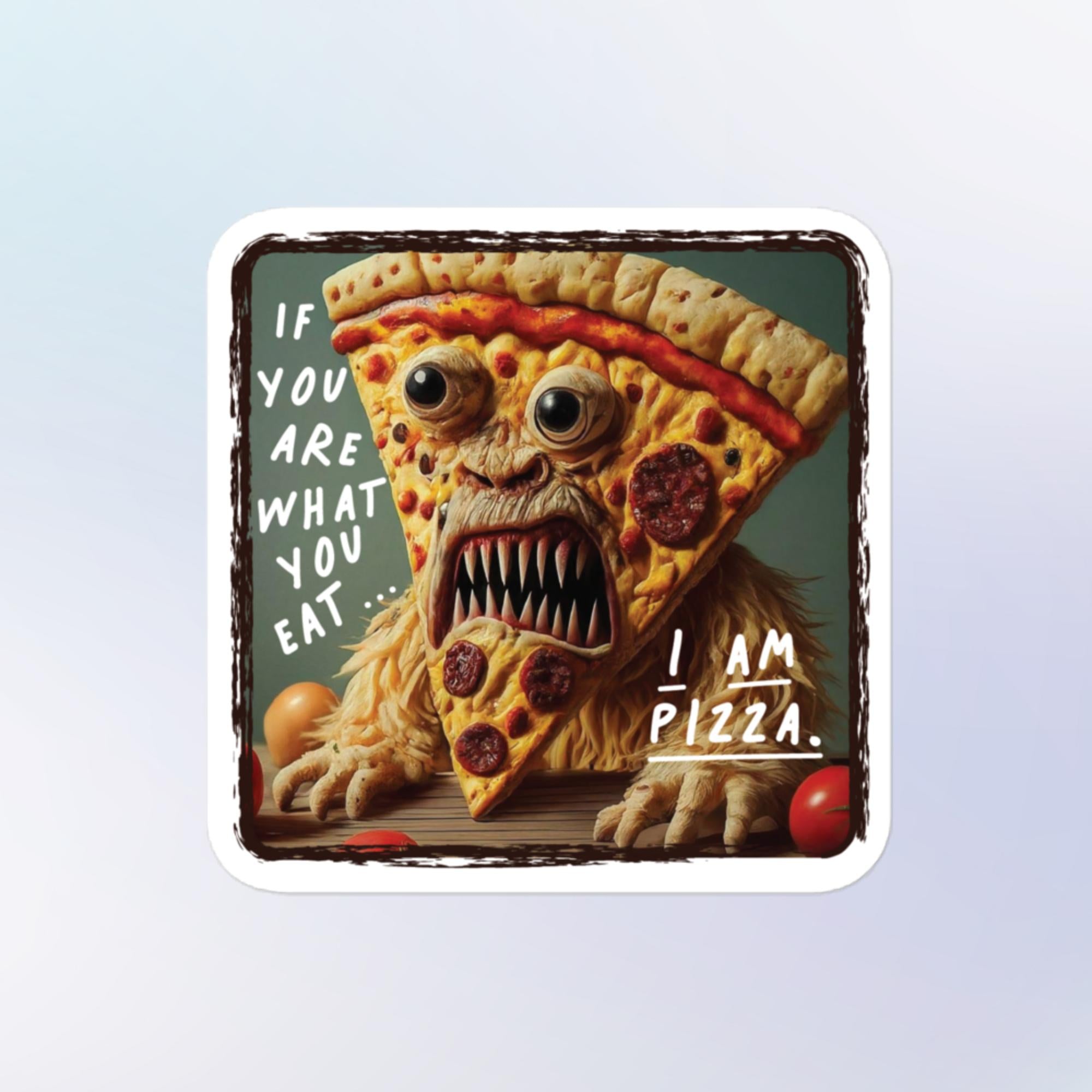 I Am Pizza Sticker