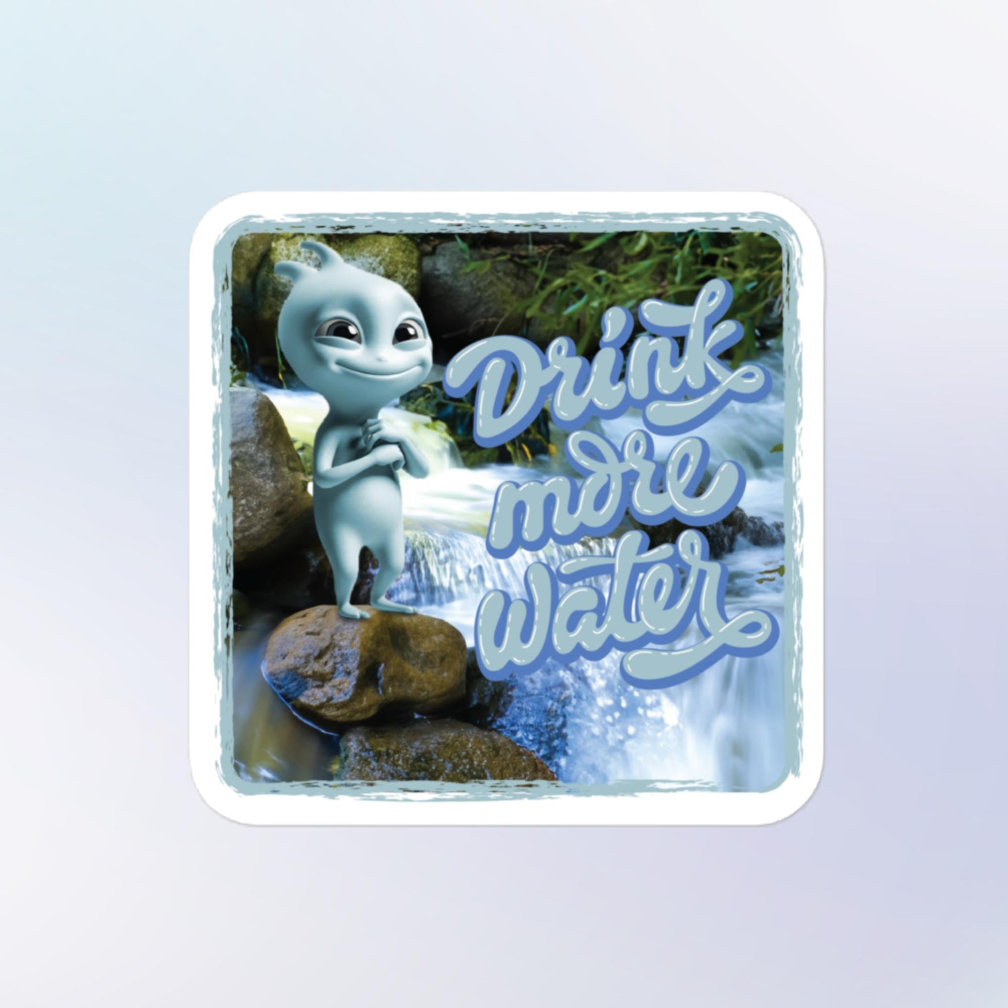 Drink More Water Sticker