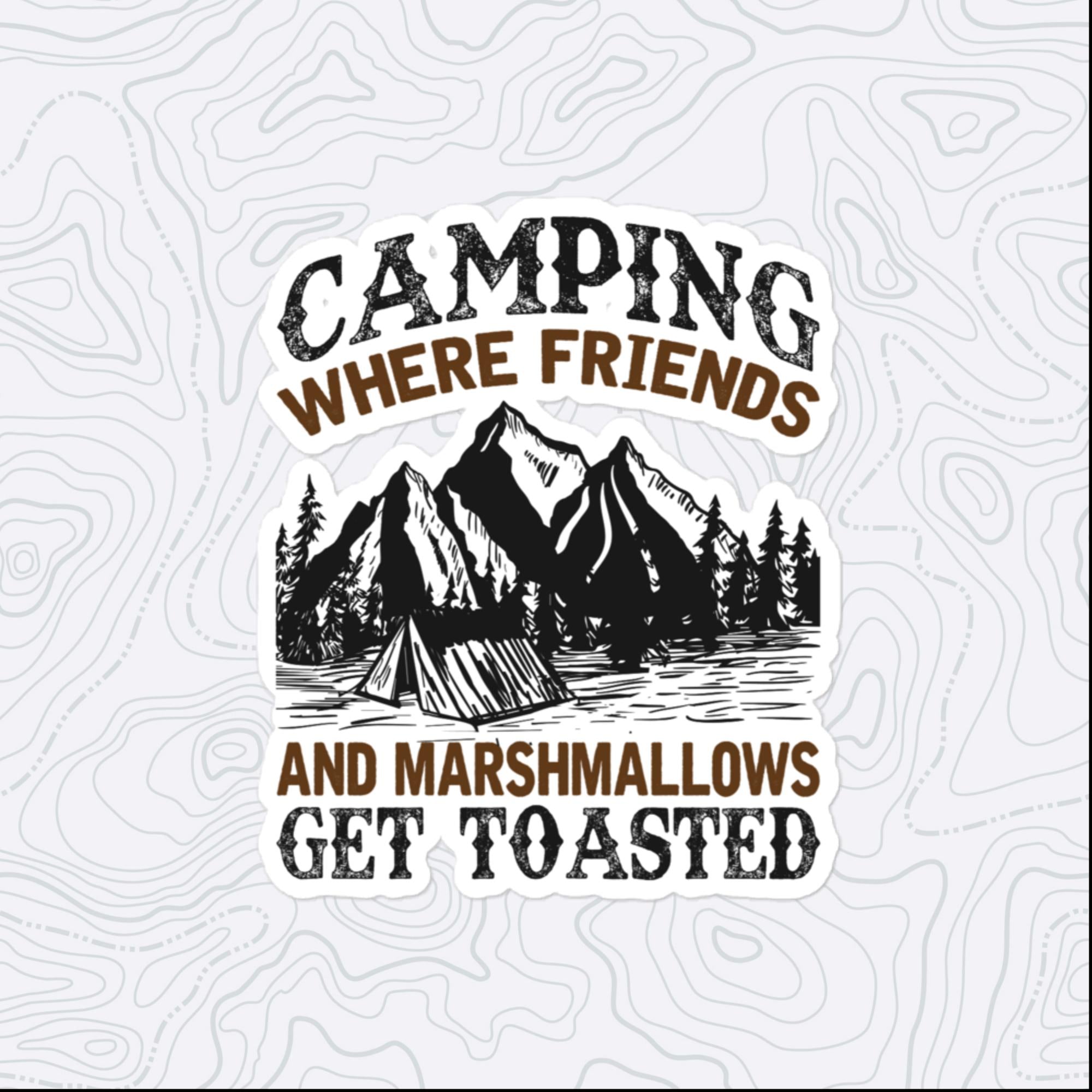 Get Toasted Sticker, Large 4in Vinyl Sticker