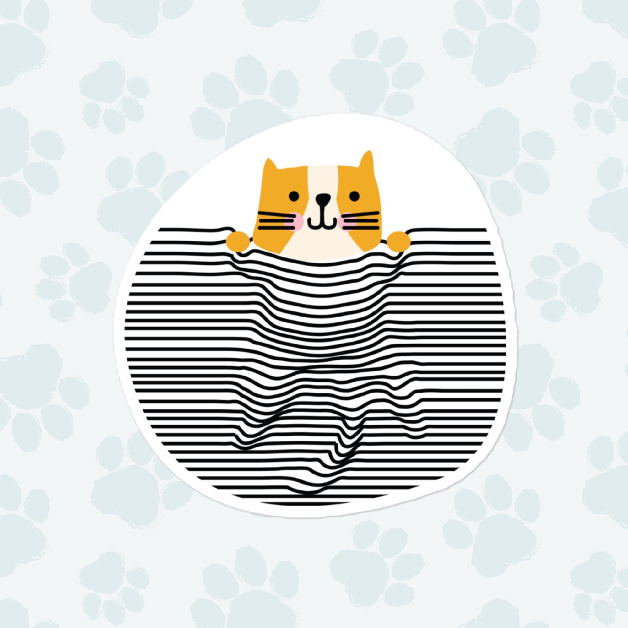 Dog Blanket Sticker, Large 4in Vinyl Sticker