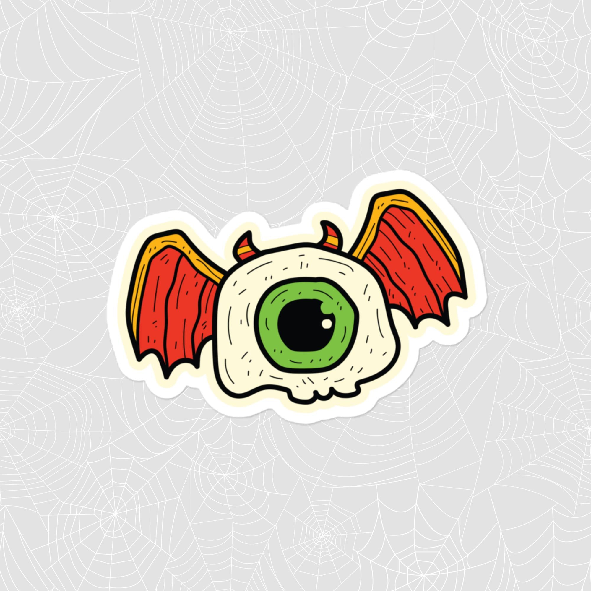 Flying Eye Sticker, Large 4in Vinyl Sticker