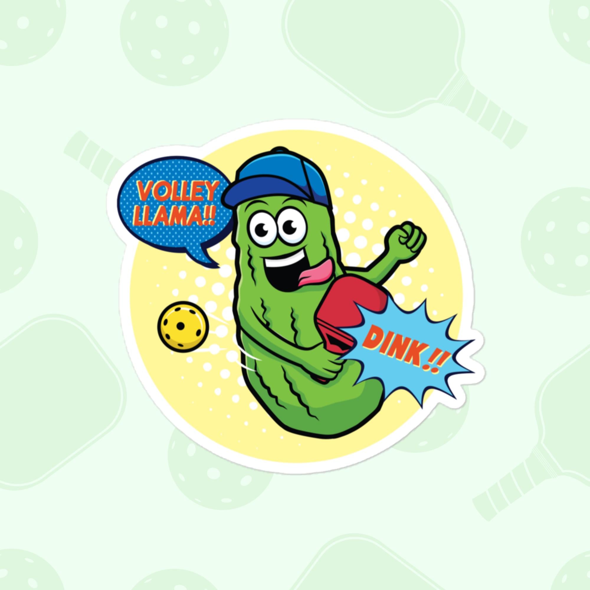 Pickleball Phrases Sticker, Large 4in Vinyl Sticker