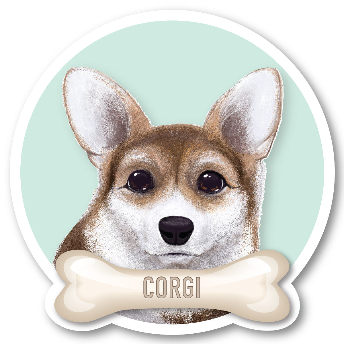 Corgi Vinyl Sticker