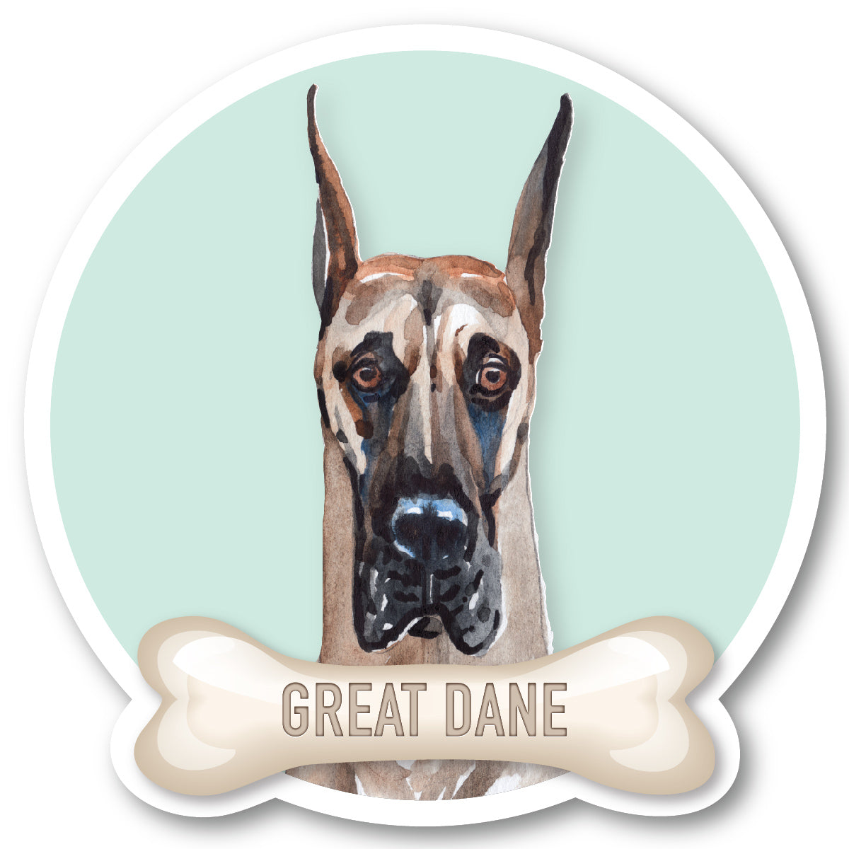 Great Dane Vinyl Sticker