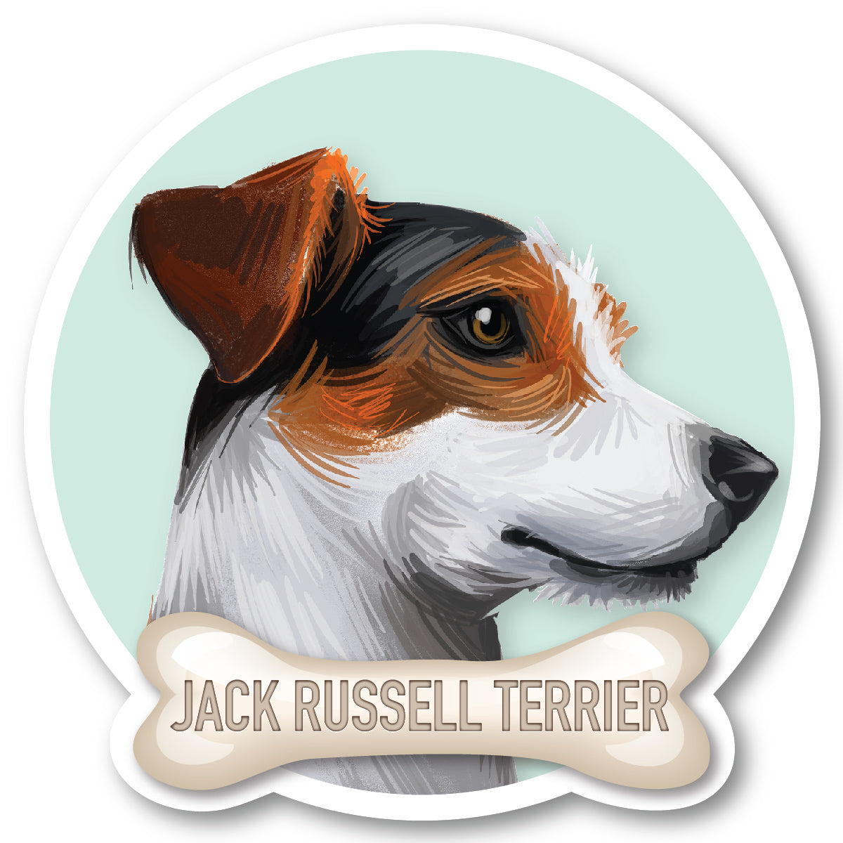 Jack Russell Terrier Vinyl Sticker