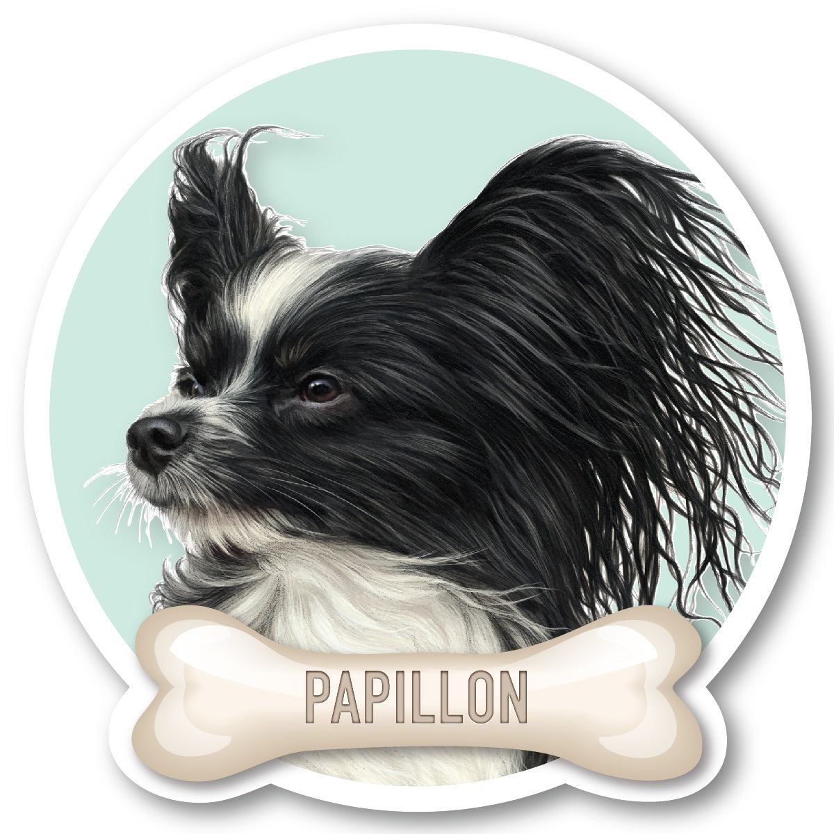 Papillon Vinyl Sticker