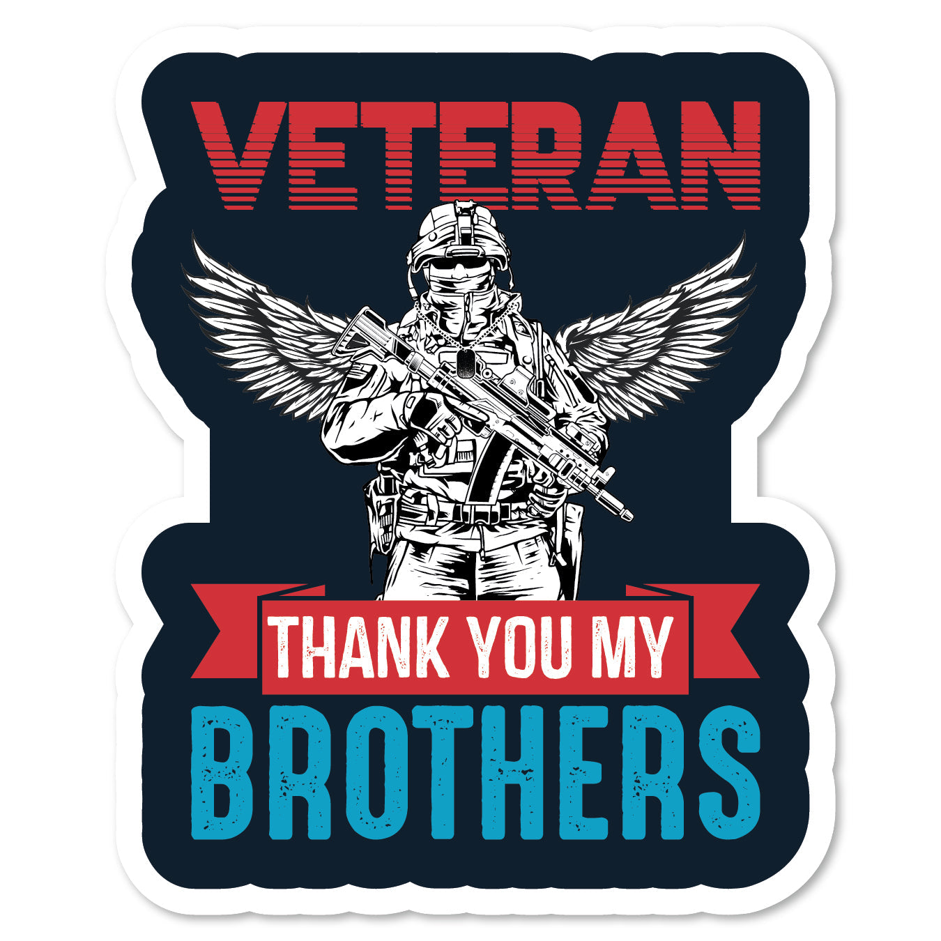 KC5-216 | Thank You My Brothers Red White Blue