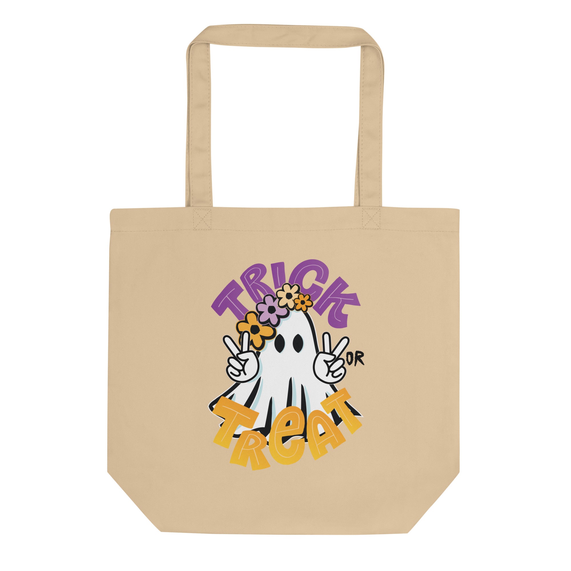 a tote bag that says trick or treat