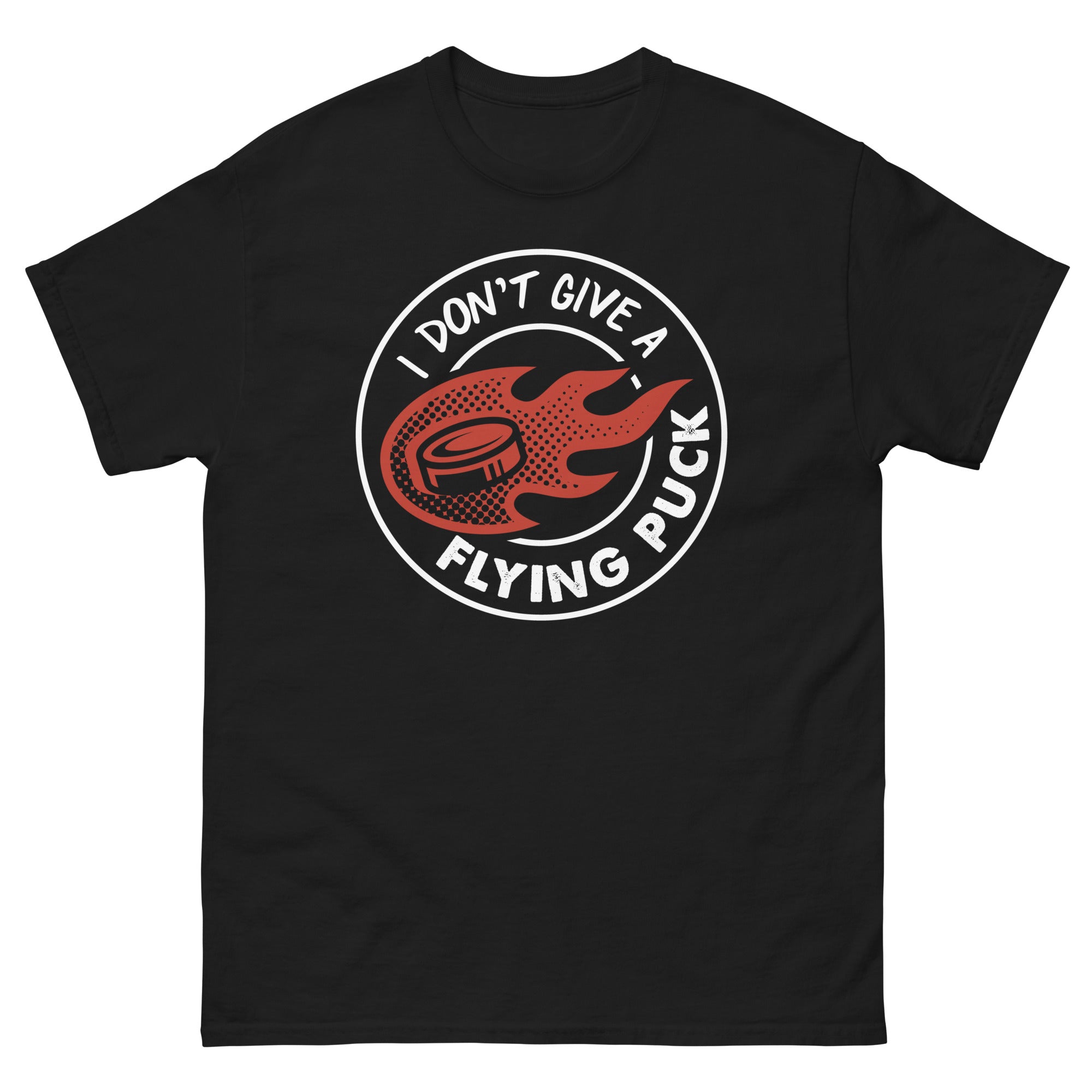 a black t - shirt that says don't give a flying fish