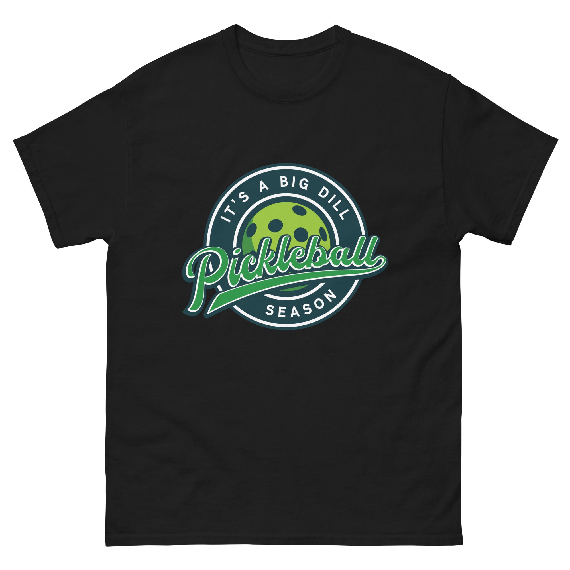 a black t - shirt with the words pickleball season on it