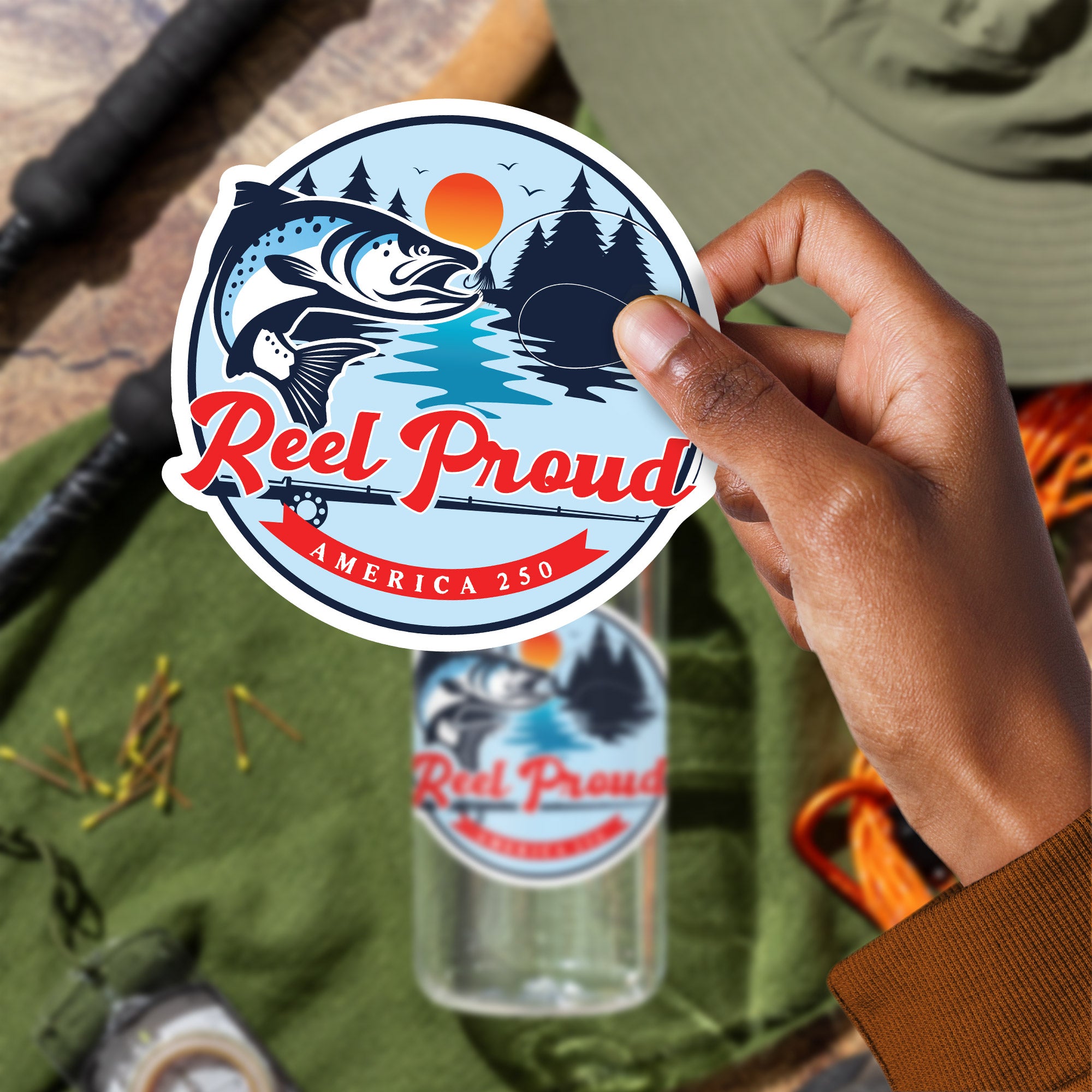 Reel Proud Sticker, Large 4in Vinyl Sticker