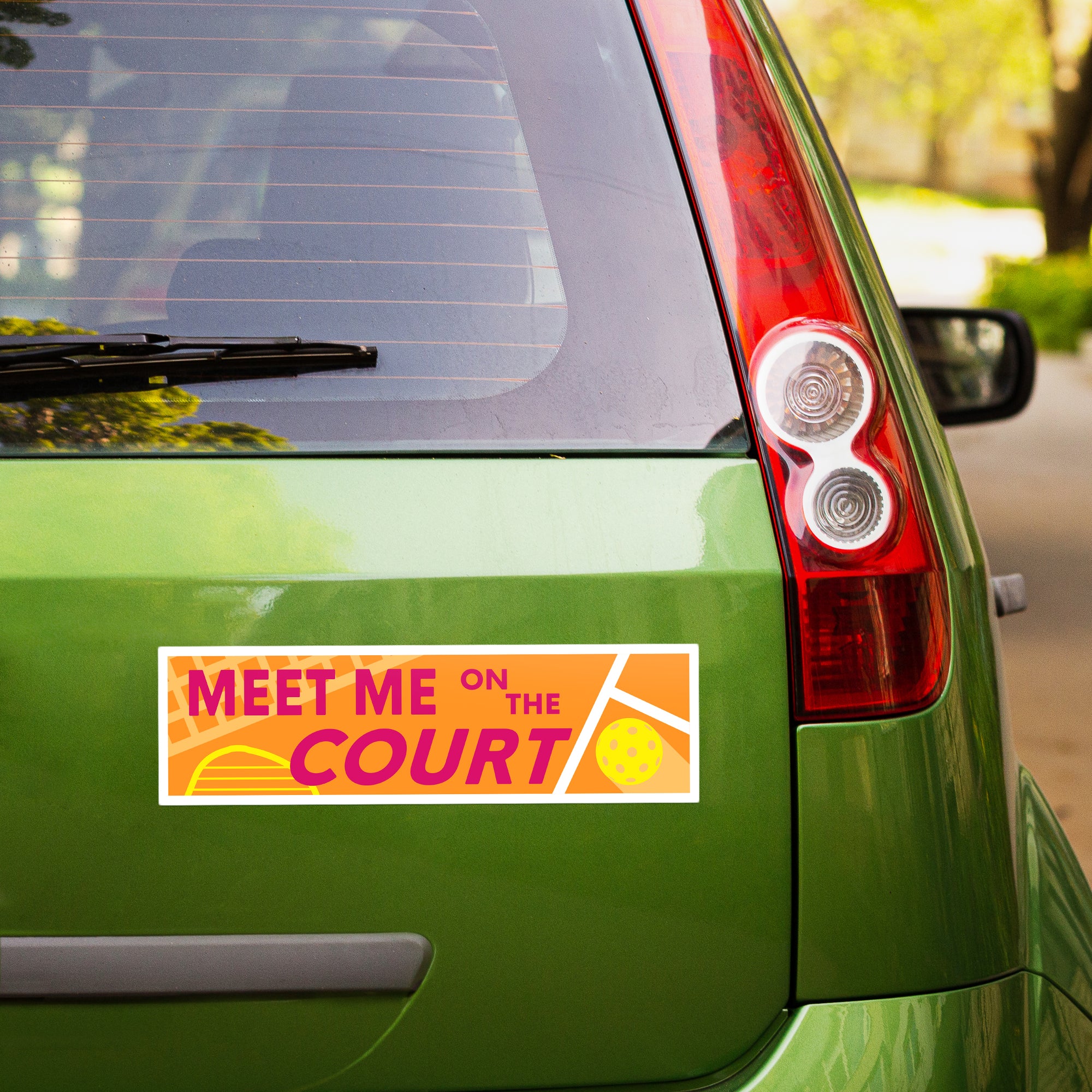 Meet Me On The Court Bumper Sticker