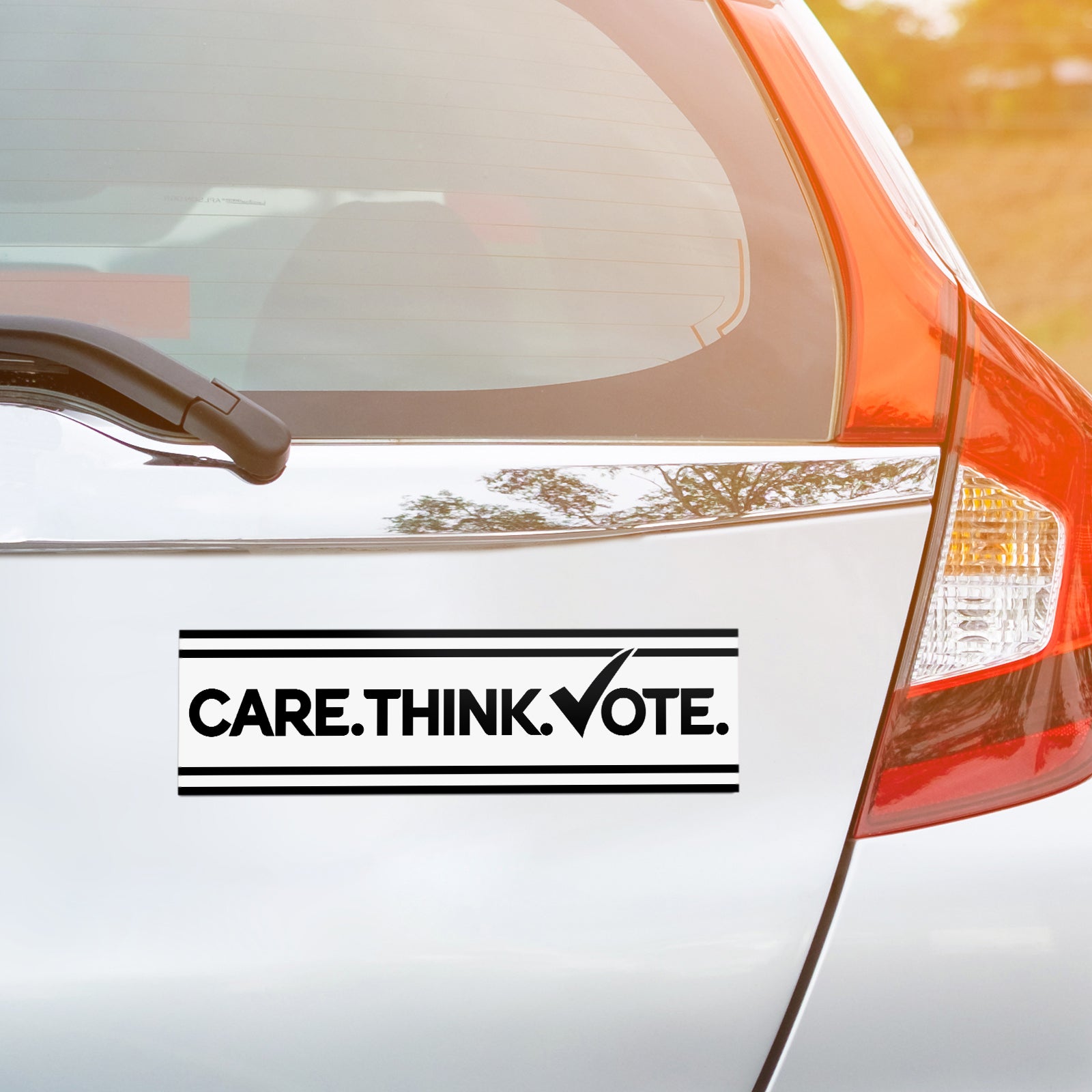 Care Think Vote Bumper Sticker