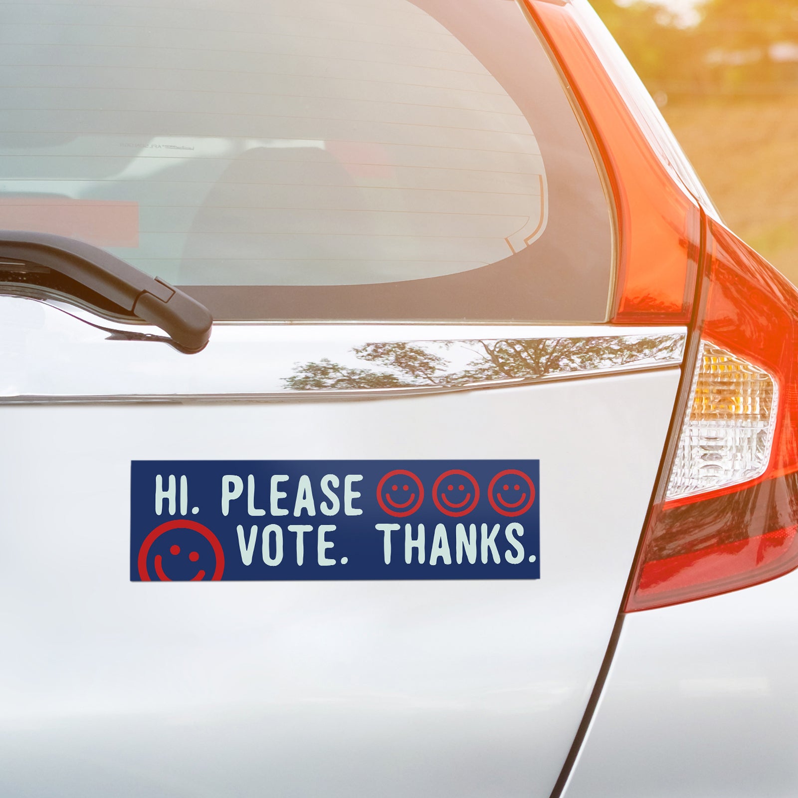 Hi, Please Vote. Thanks. Bumper Sticker