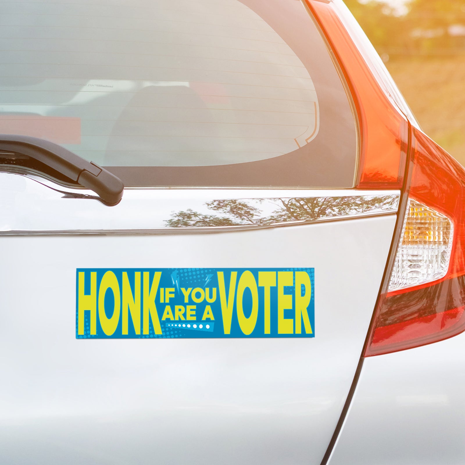 Honk If You're A Voter Bumper Sticker