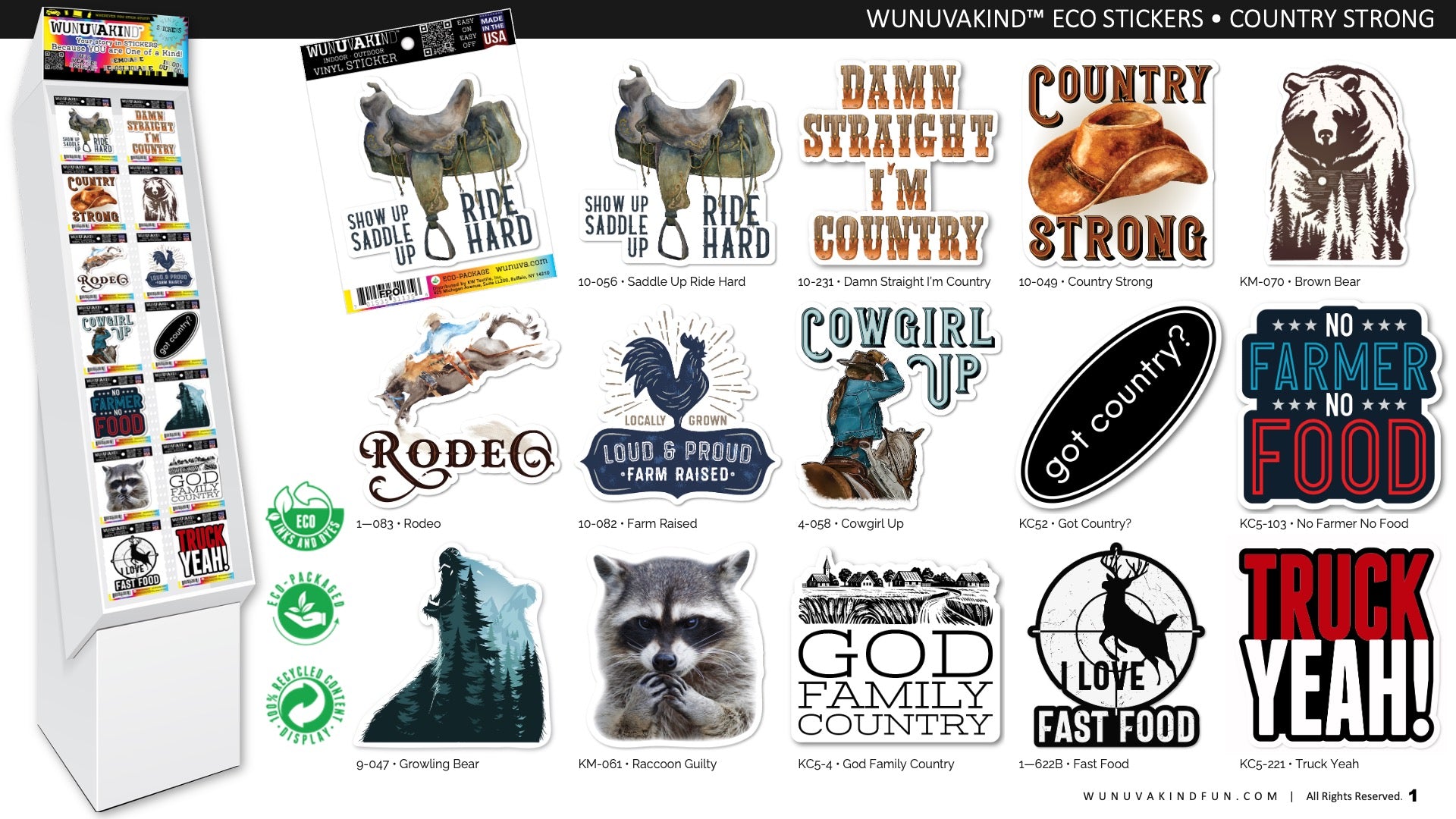 Eco Stickers | Country Strong