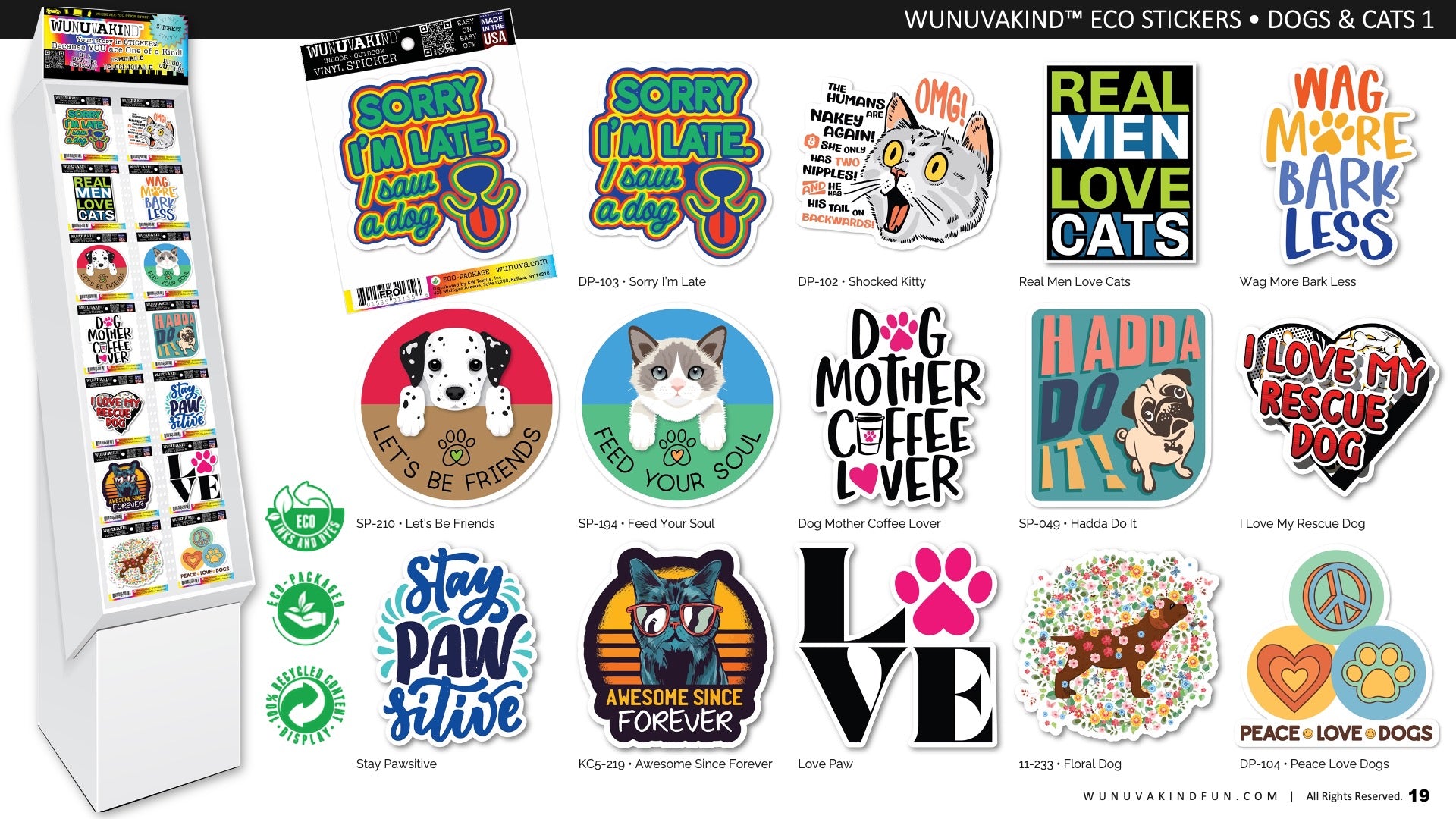 Eco Stickers | Dogs & Cats 1