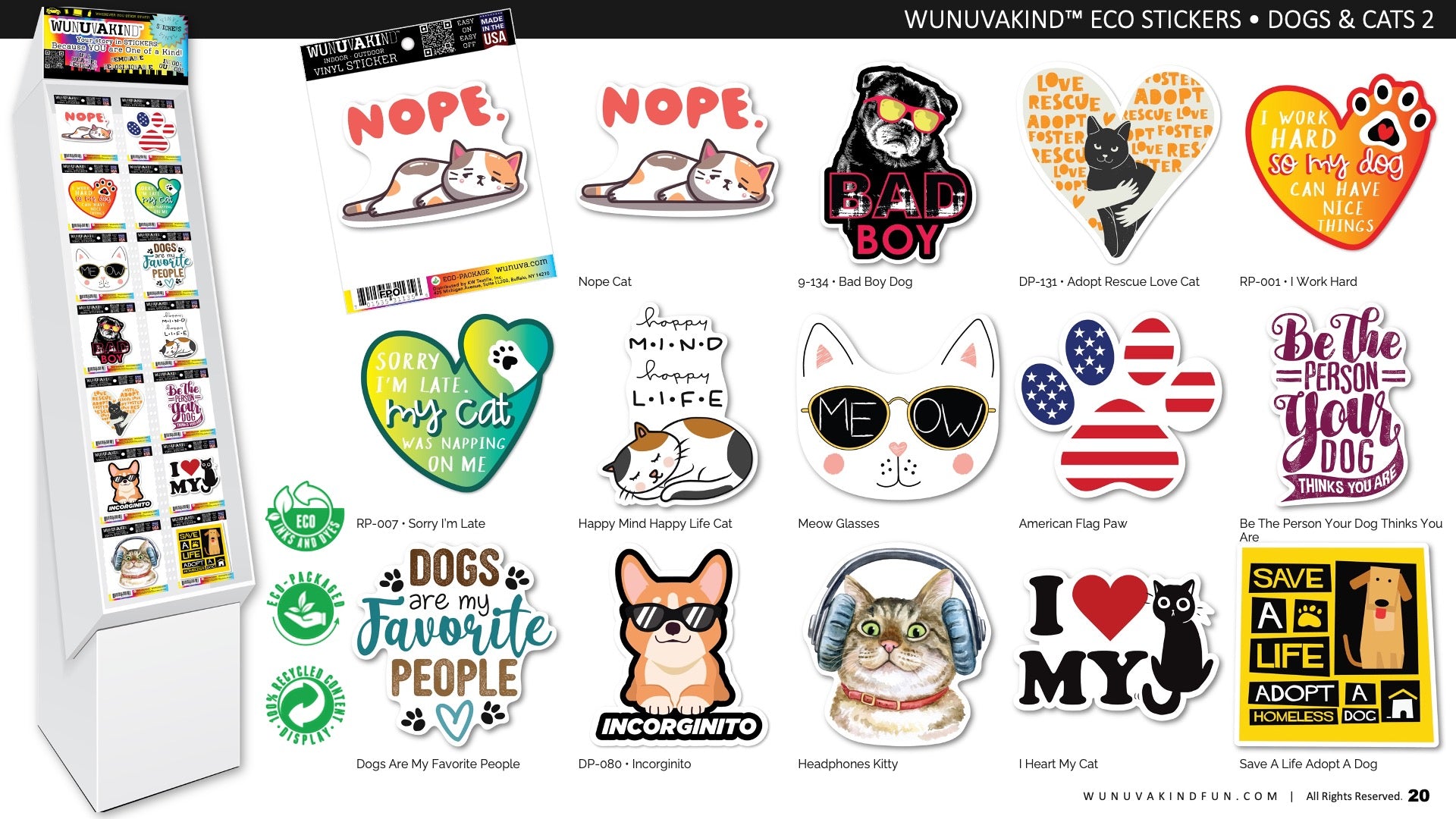 Eco Stickers | Dogs & Cats 2