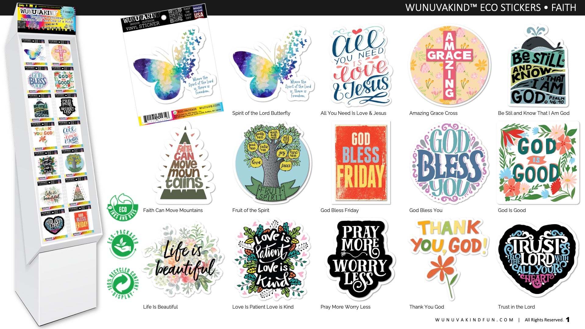 Eco Stickers | Faith