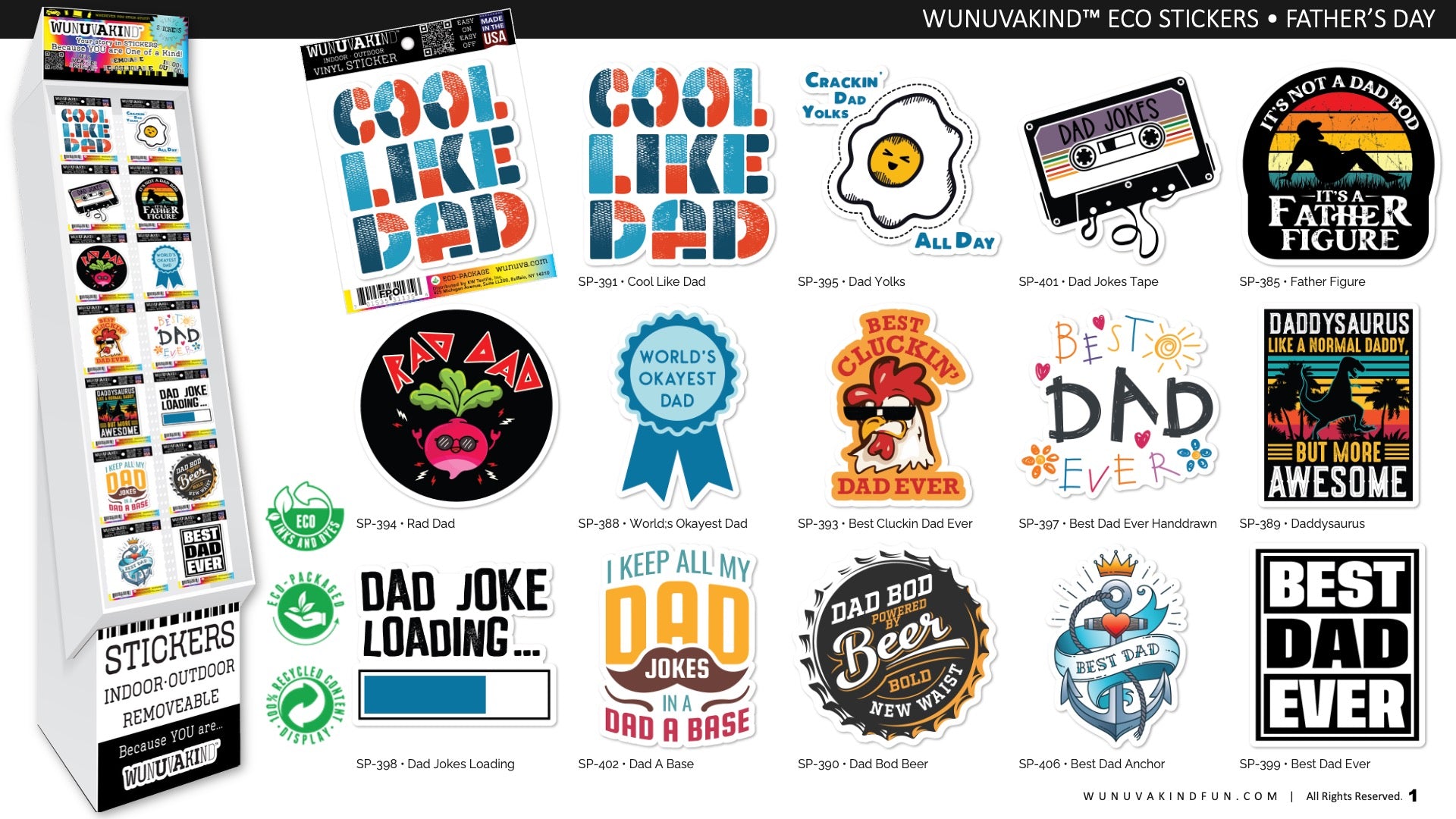 Eco Stickers | Father's Day