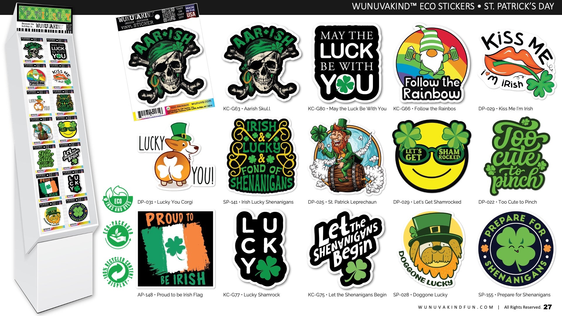 Eco Stickers | St Patrick's Day