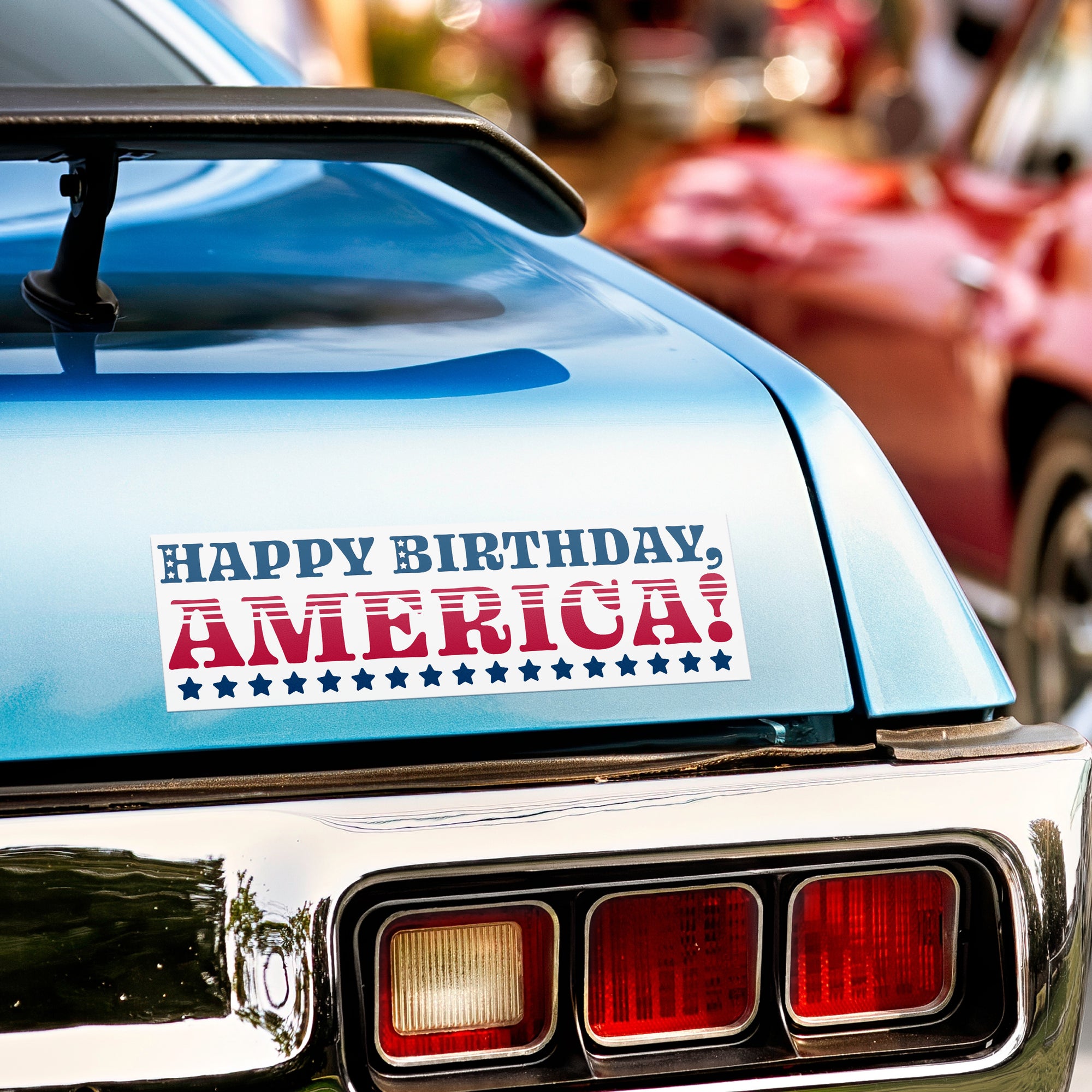 Happy Birthday America Bumper Sticker