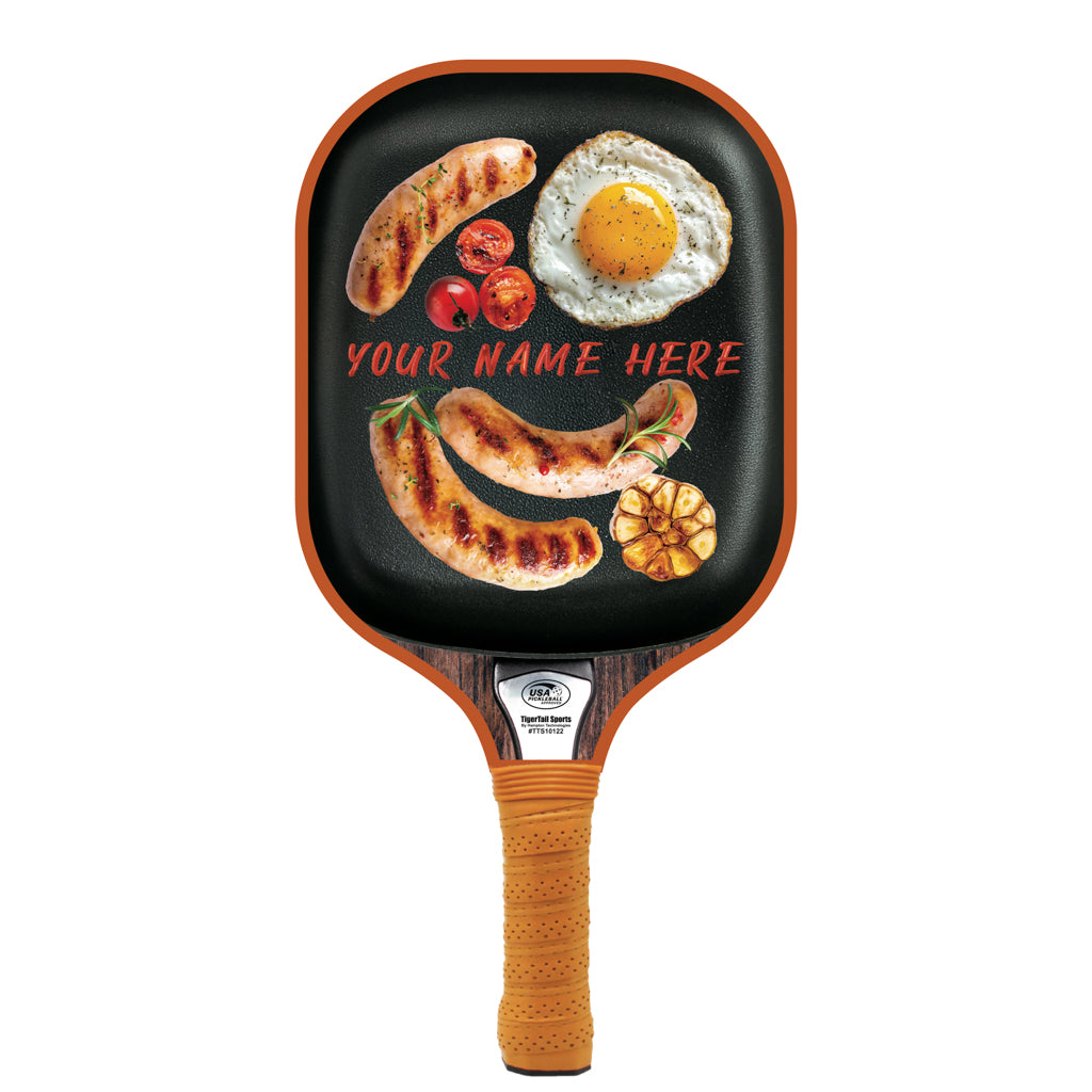 Cast Iron Pan Personalized Pickleball Paddle