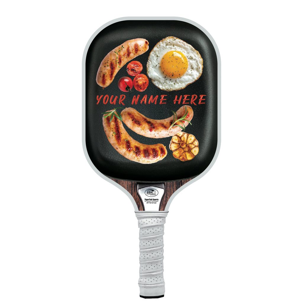 Cast Iron Pan Personalized Pickleball Paddle