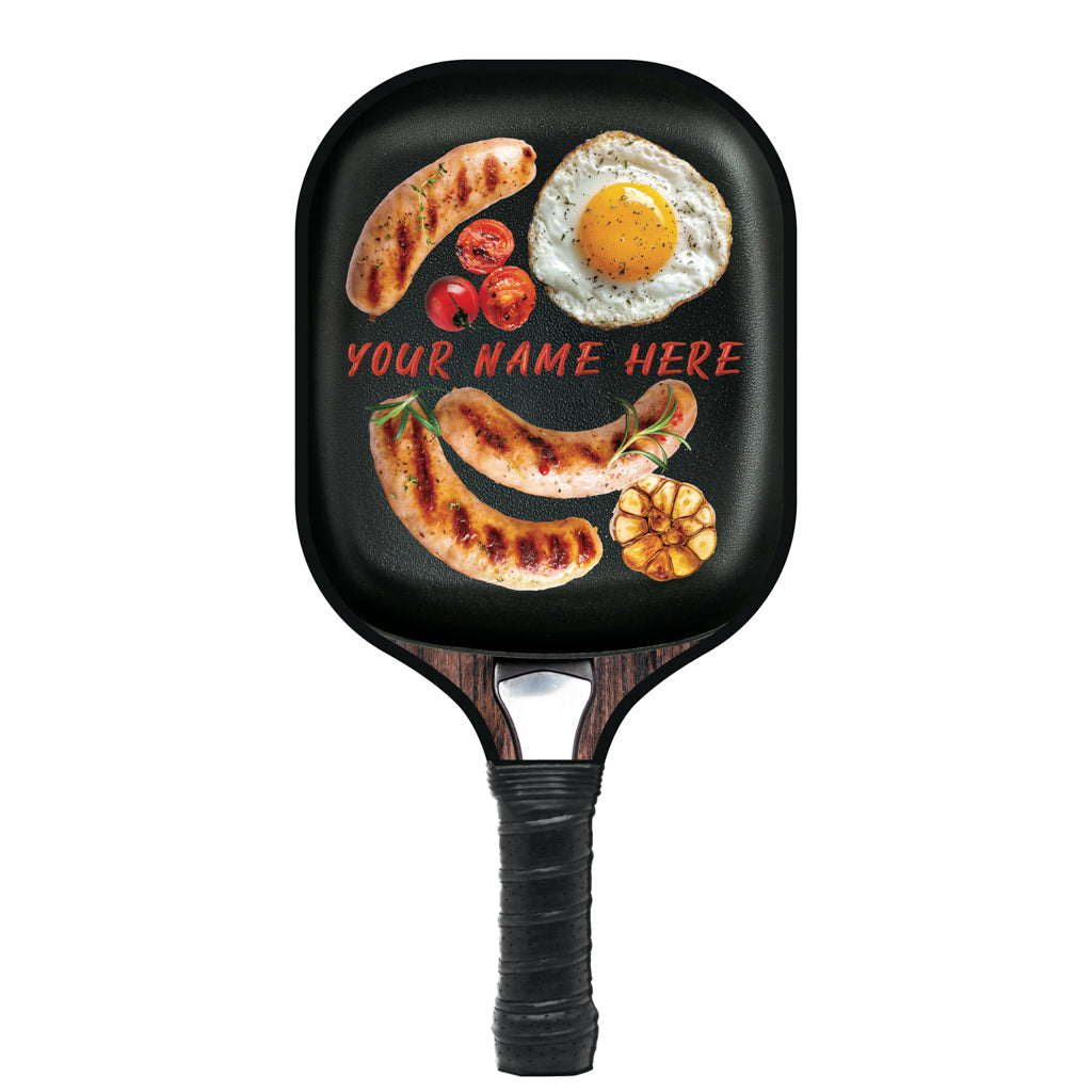 Cast Iron Pan Personalized Pickleball Paddle
