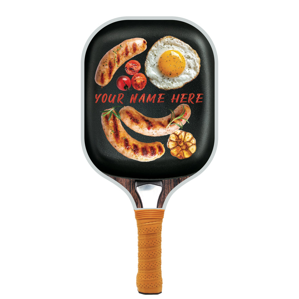 Cast Iron Pan Personalized Pickleball Paddle
