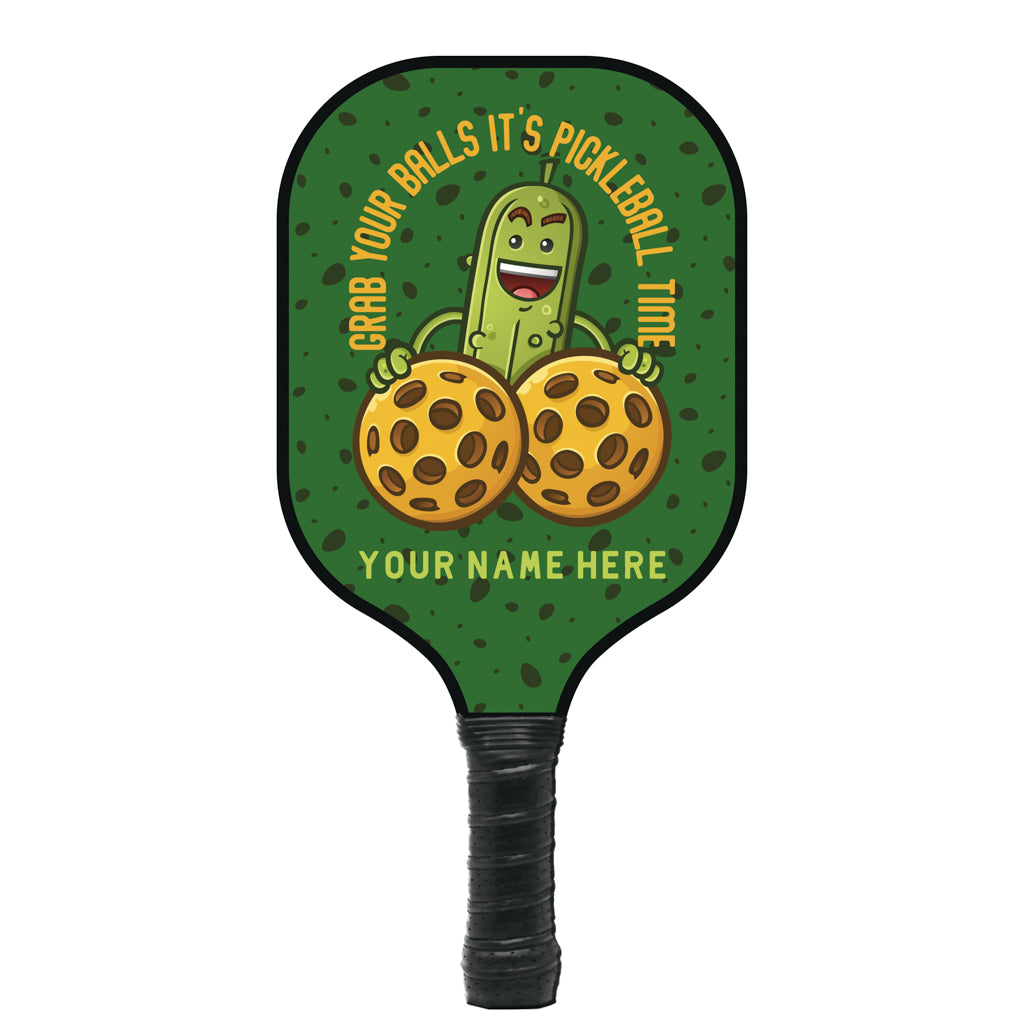 Grab Your Balls Personalized Pickleball Paddle