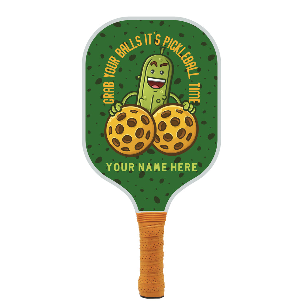 Grab Your Balls Personalized Pickleball Paddle