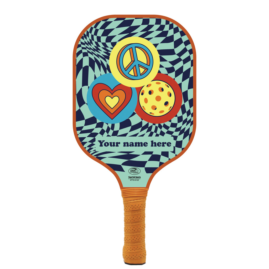 Peace Love Pickleball Personalized Pickleball Paddle