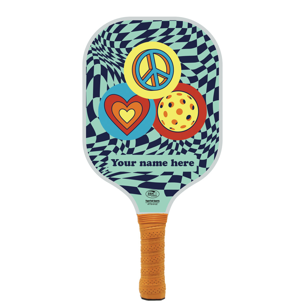 Peace Love Pickleball Personalized Pickleball Paddle