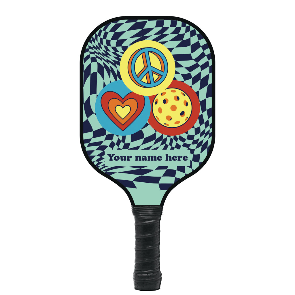 Peace Love Pickleball Personalized Pickleball Paddle