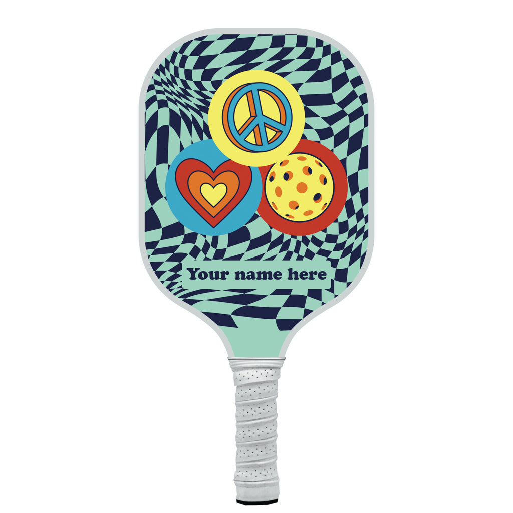 Peace Love Pickleball Personalized Pickleball Paddle