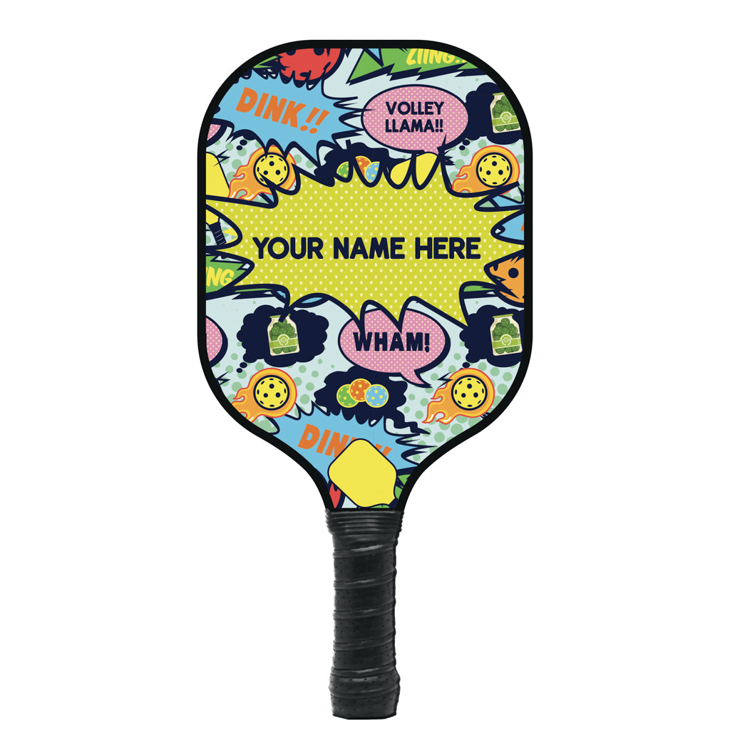 Pickleball Comic Personalized Pickleball Paddle