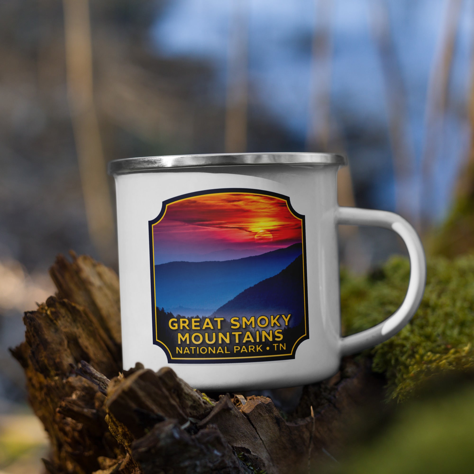 Great Smoky Mountains National Park Enamel Mug