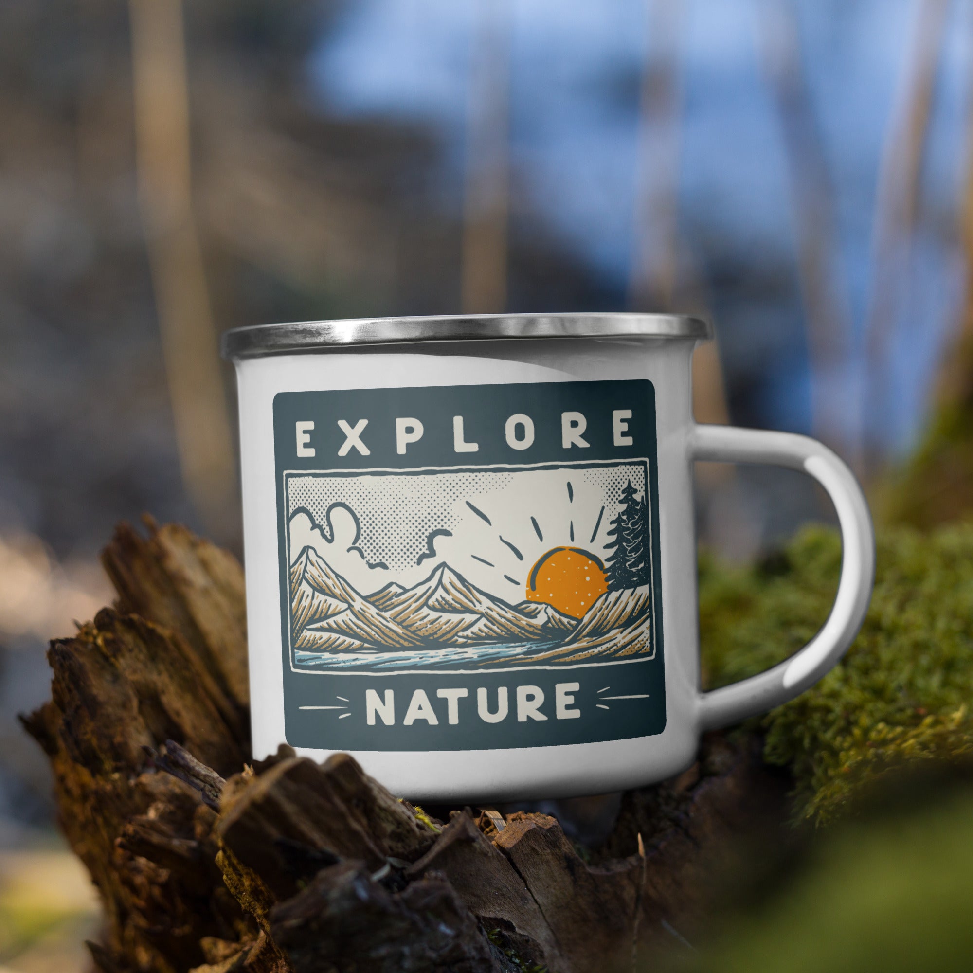 Explore Nature Enamel Mug