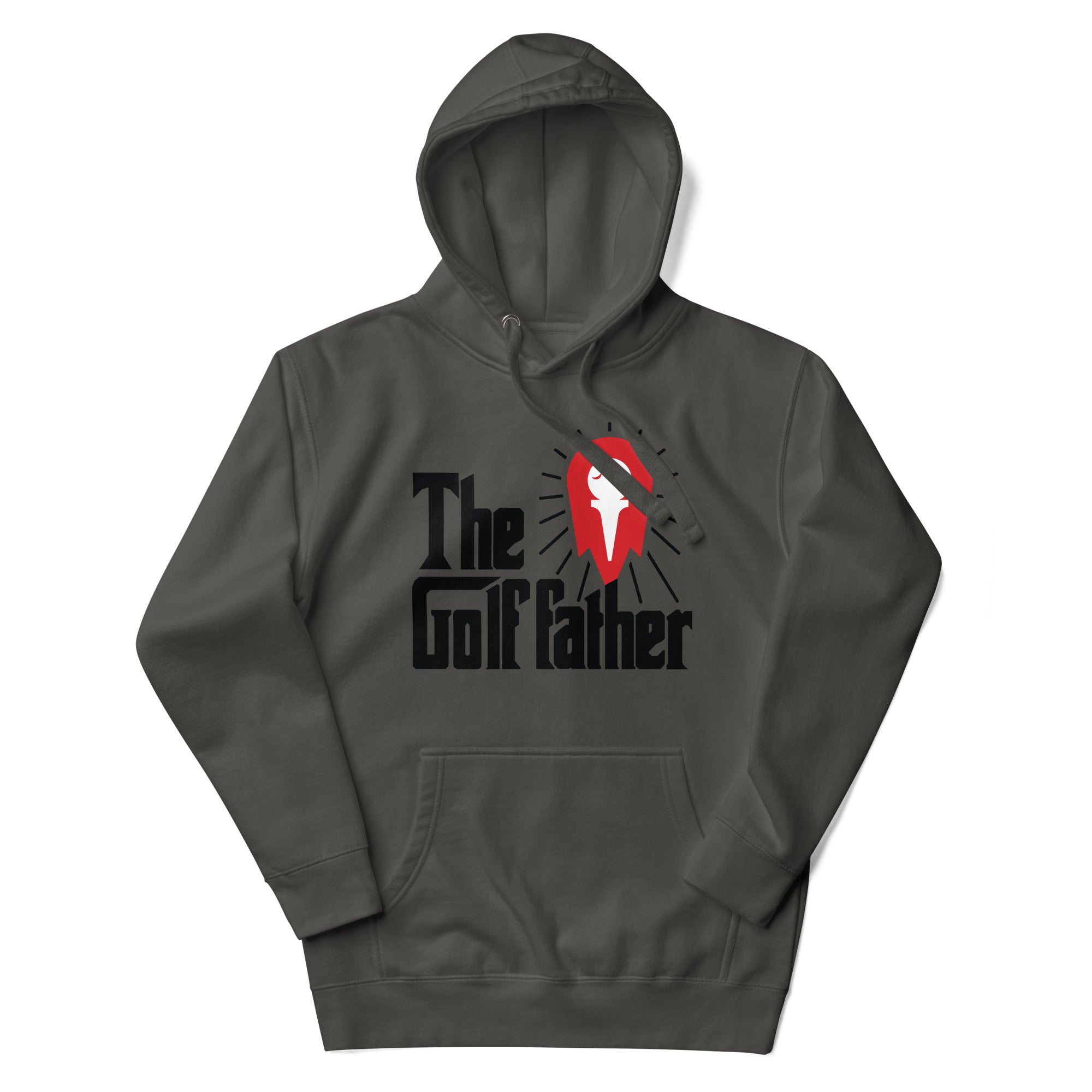 the golf father hoodie on a white background