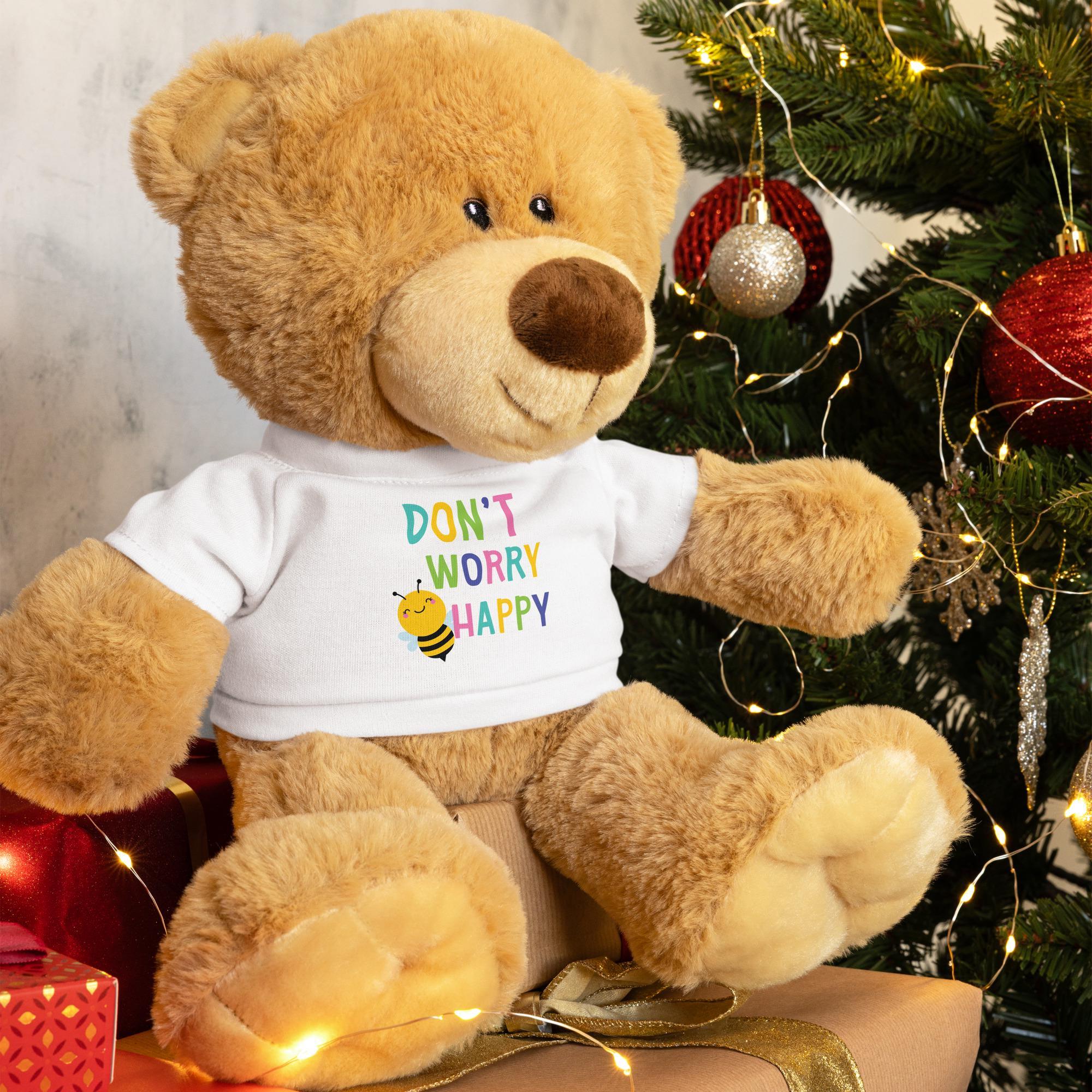 Don't Worry Bee Happy Teddy Bear with T-Shirt