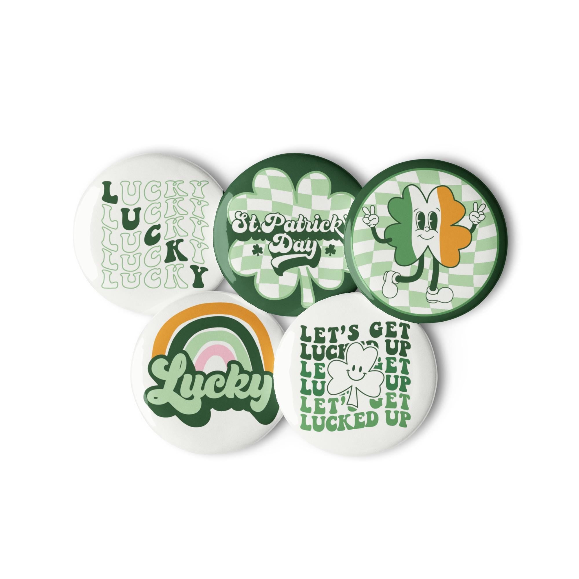 Set of pin buttons