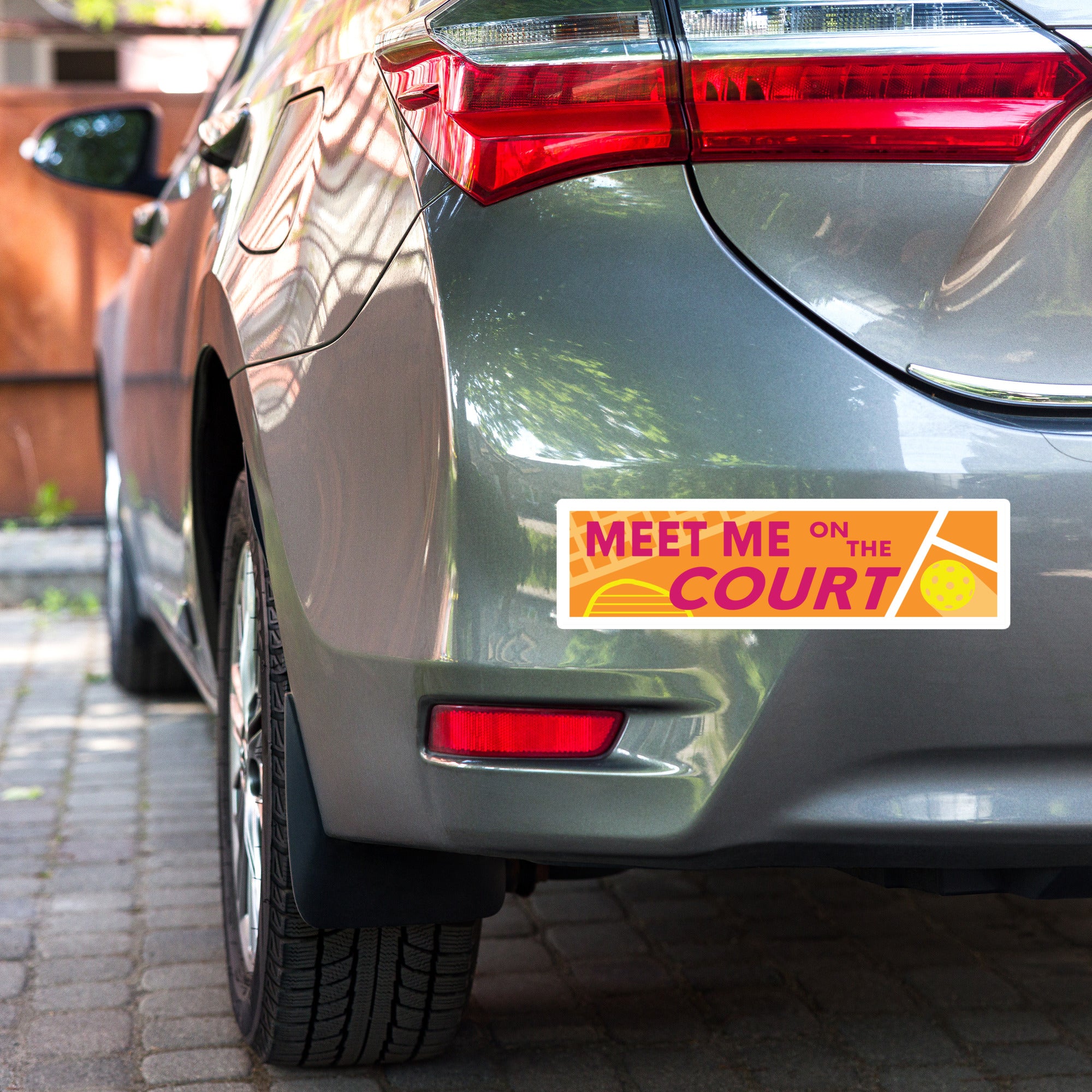 Meet Me On The Court Bumper Sticker