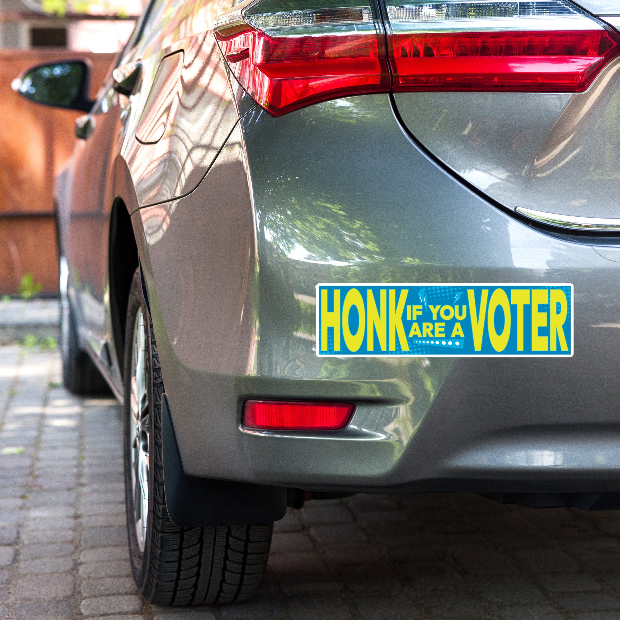 Honk If You're A Voter Bumper Sticker