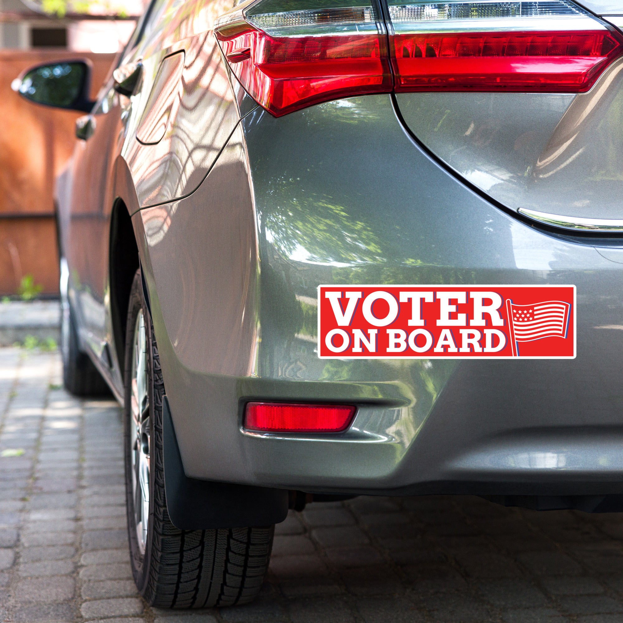 Red Voter On Board Bumper Sticker