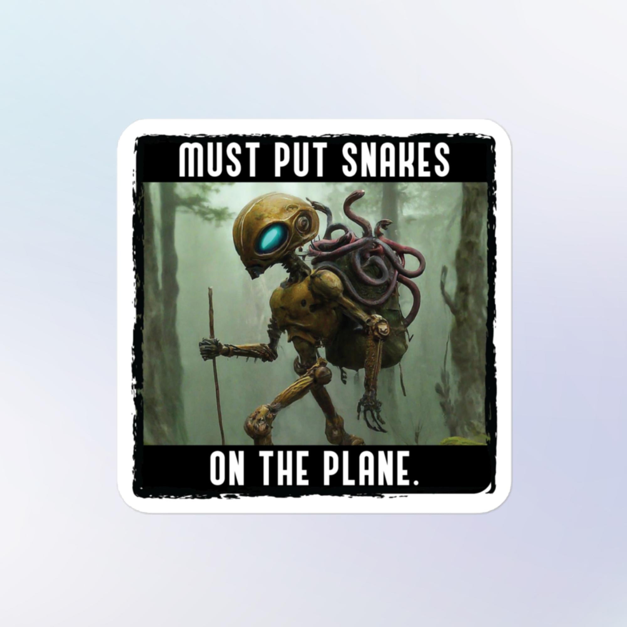 Must Put Snakes On Plane Sticker