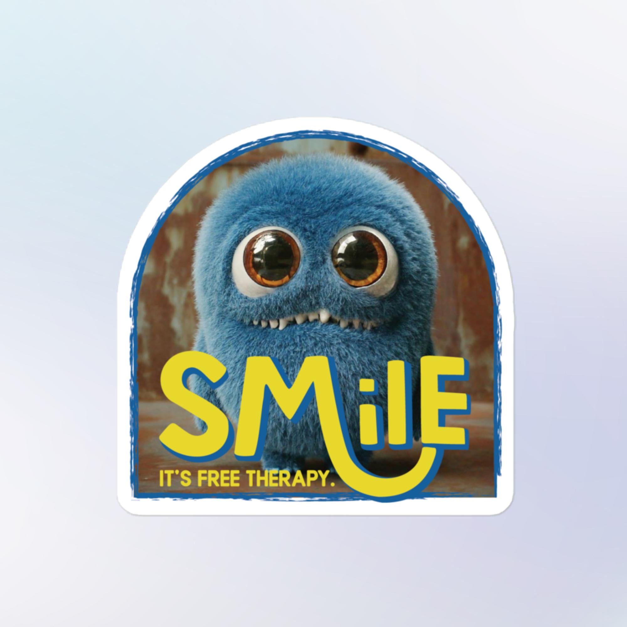 Smile It's Free Therapy Sticker