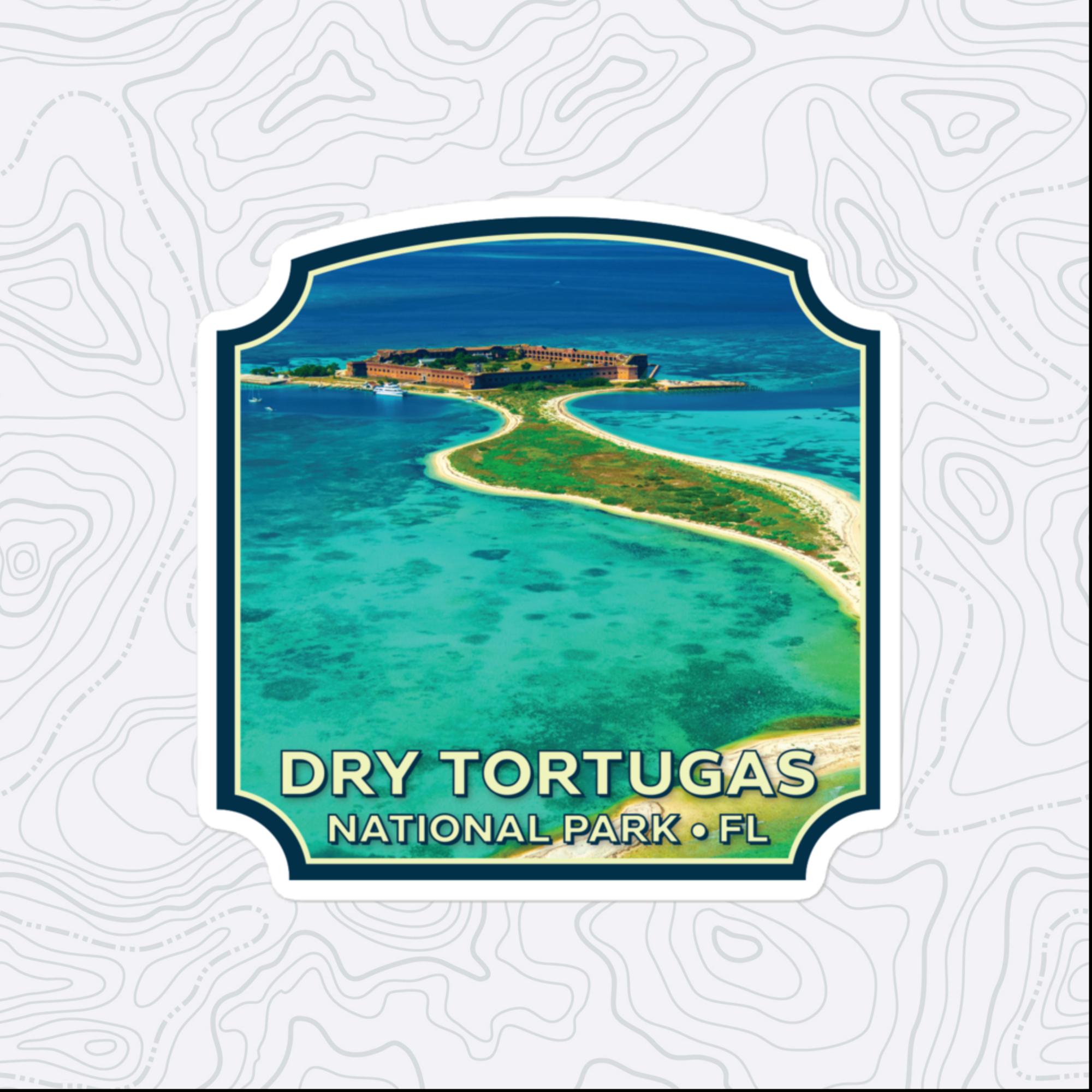 Dry Tortugas National Park Sticker, Large 4in Vinyl Sticker