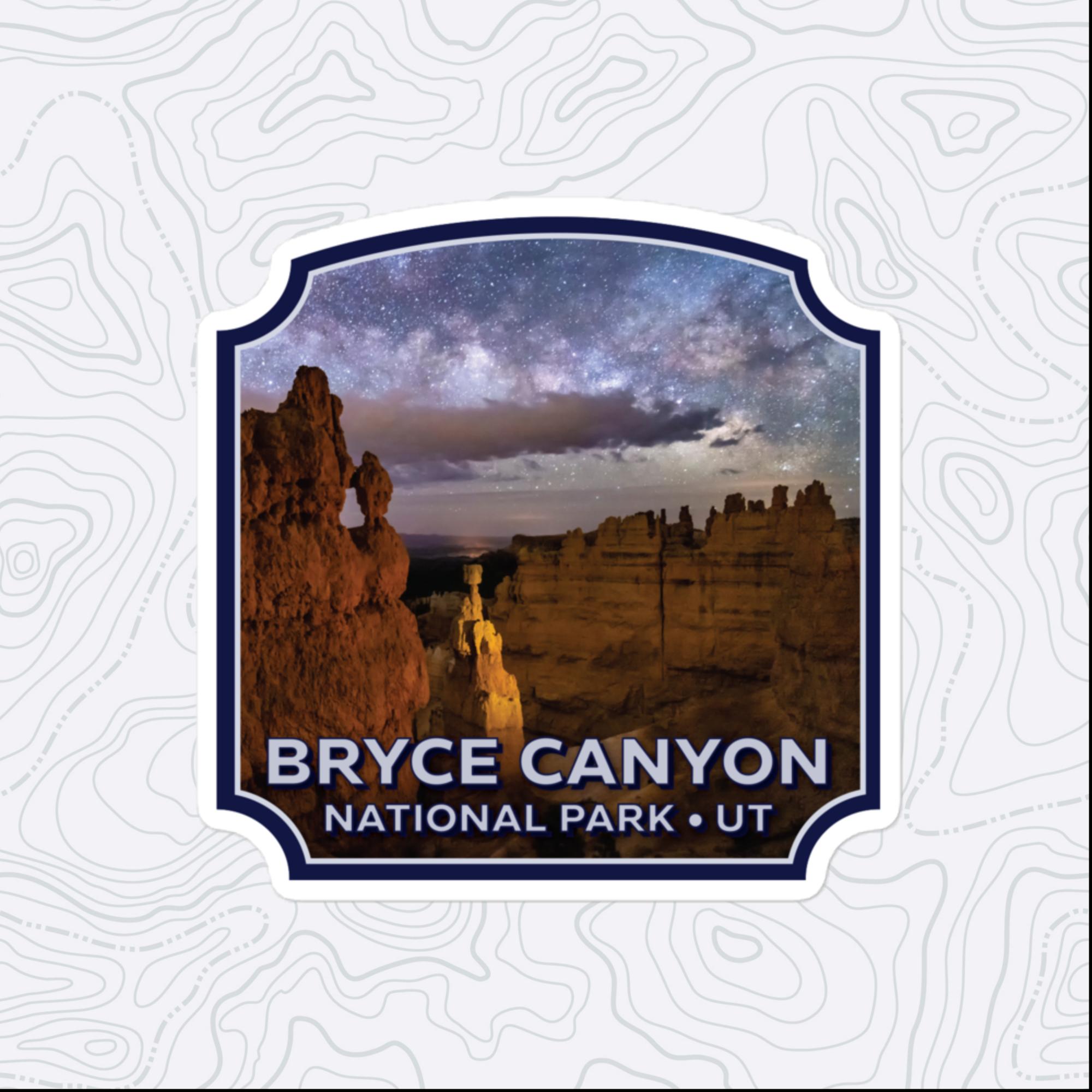 Bryce Canyon National Park Sticker, Large 4in Vinyl Sticker