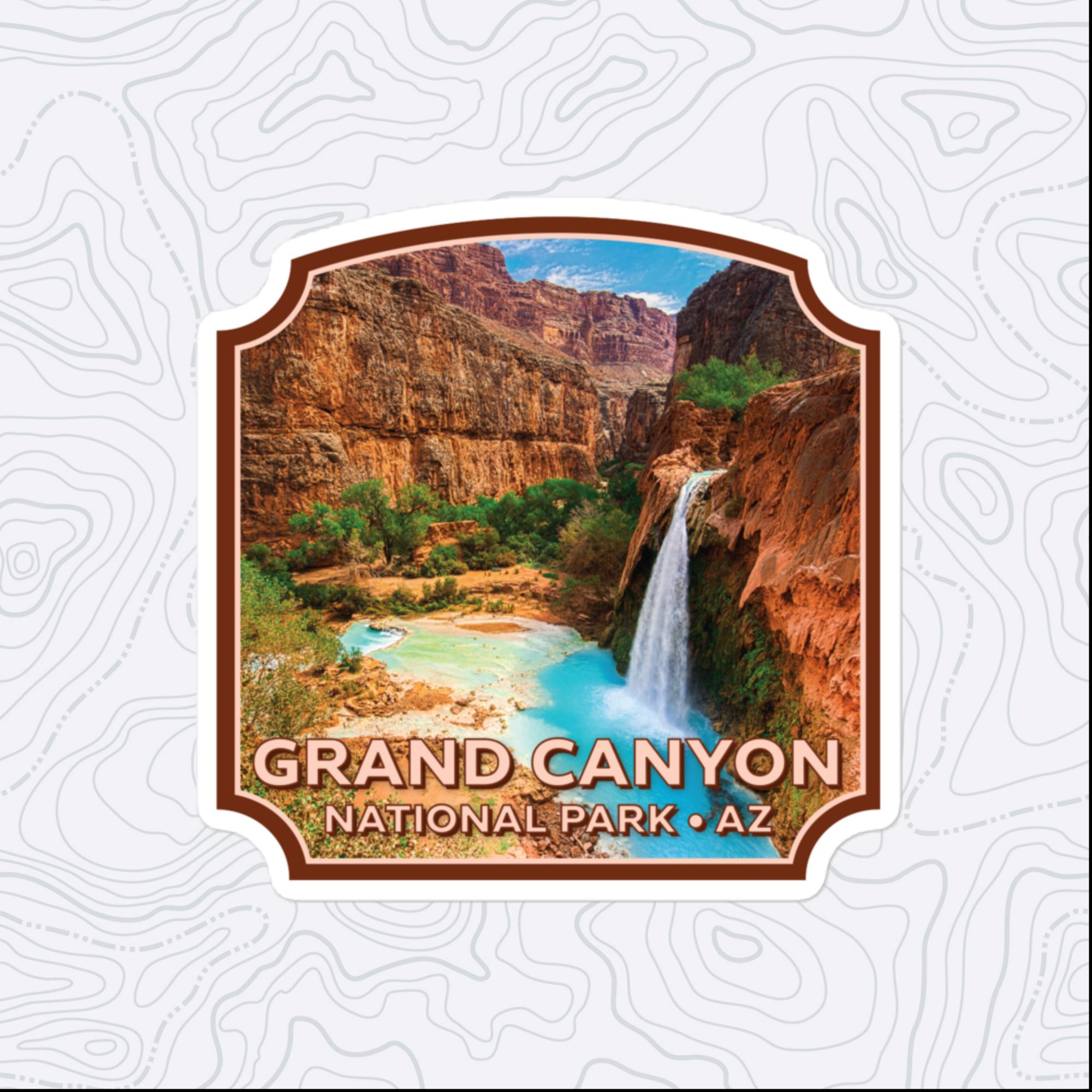 Grand Canyon National Park Sticker, Large 4in Vinyl Sticker